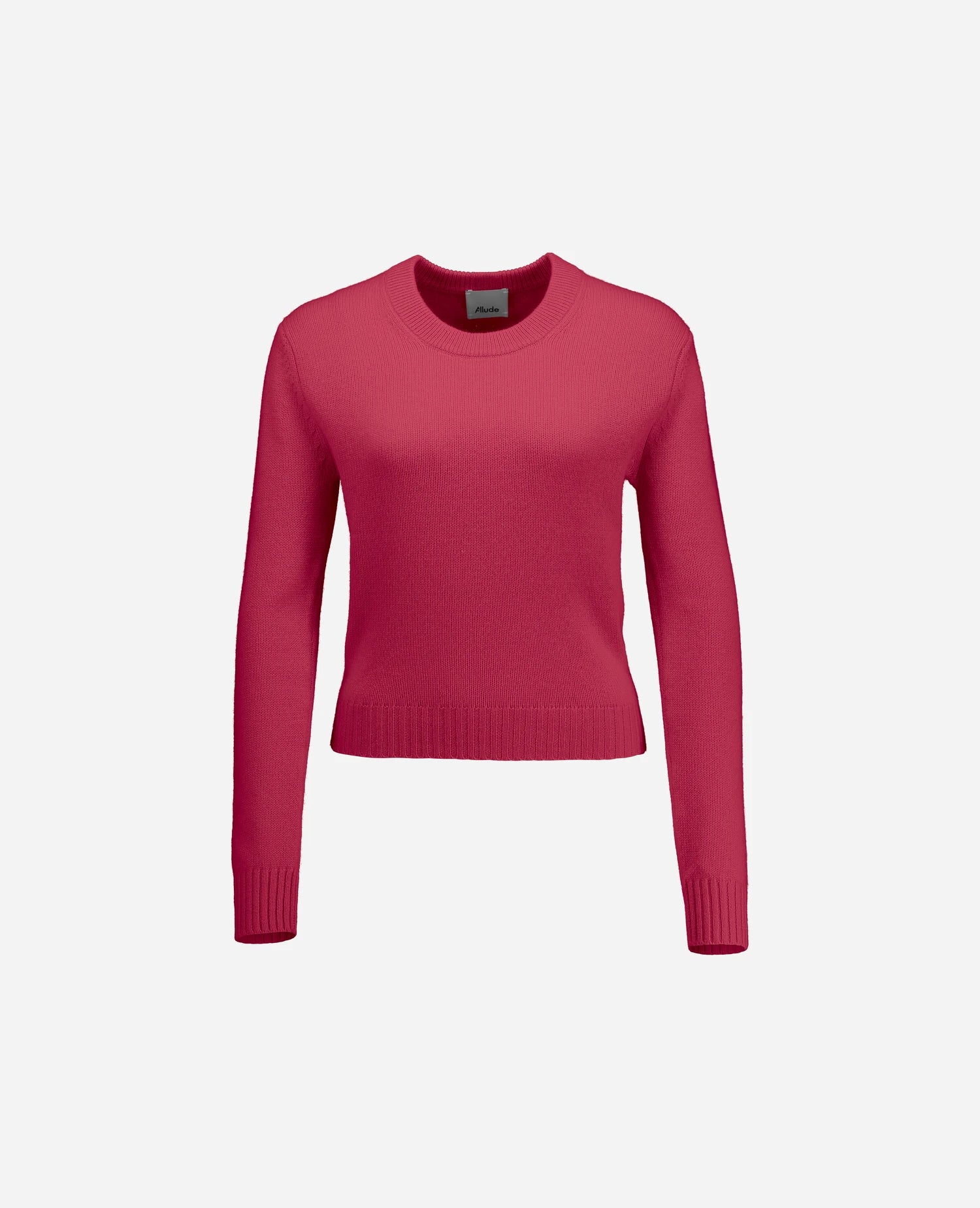 255-11204-63_3 - Allude - 100% Cashmere Active Damen Fall/Winter 2025/2026 Flachstrick Gerade Passform mittelschwerer Strick NEW Pullover Rose Rundhals SAPG::255-11204