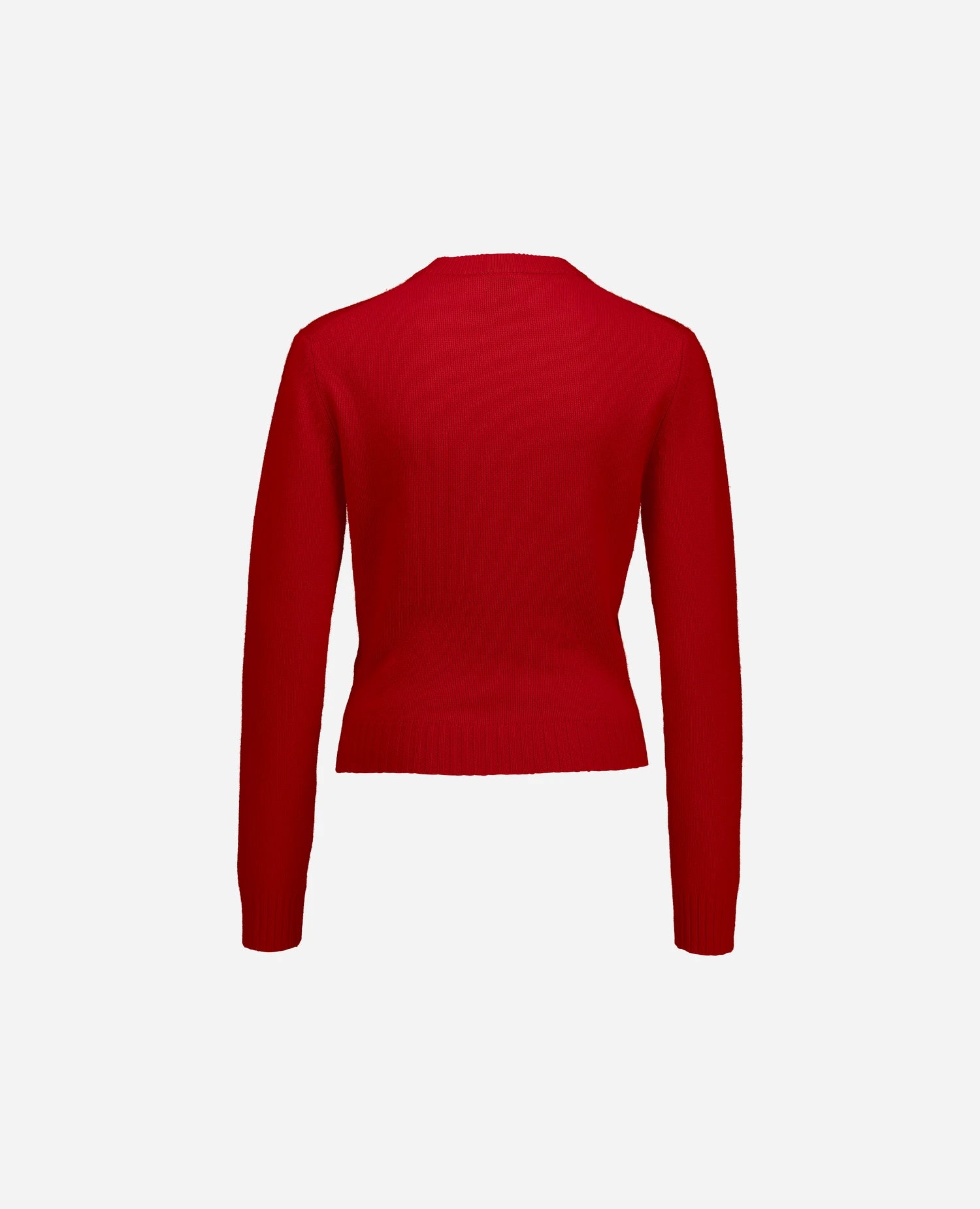255-11204-64_4 - Allude - 100% Cashmere Active Damen Fall/Winter 2025/2026 Flachstrick Gerade Passform mittelschwerer Strick NEW Pullover Rot Rundhals SAPG::255-11204
