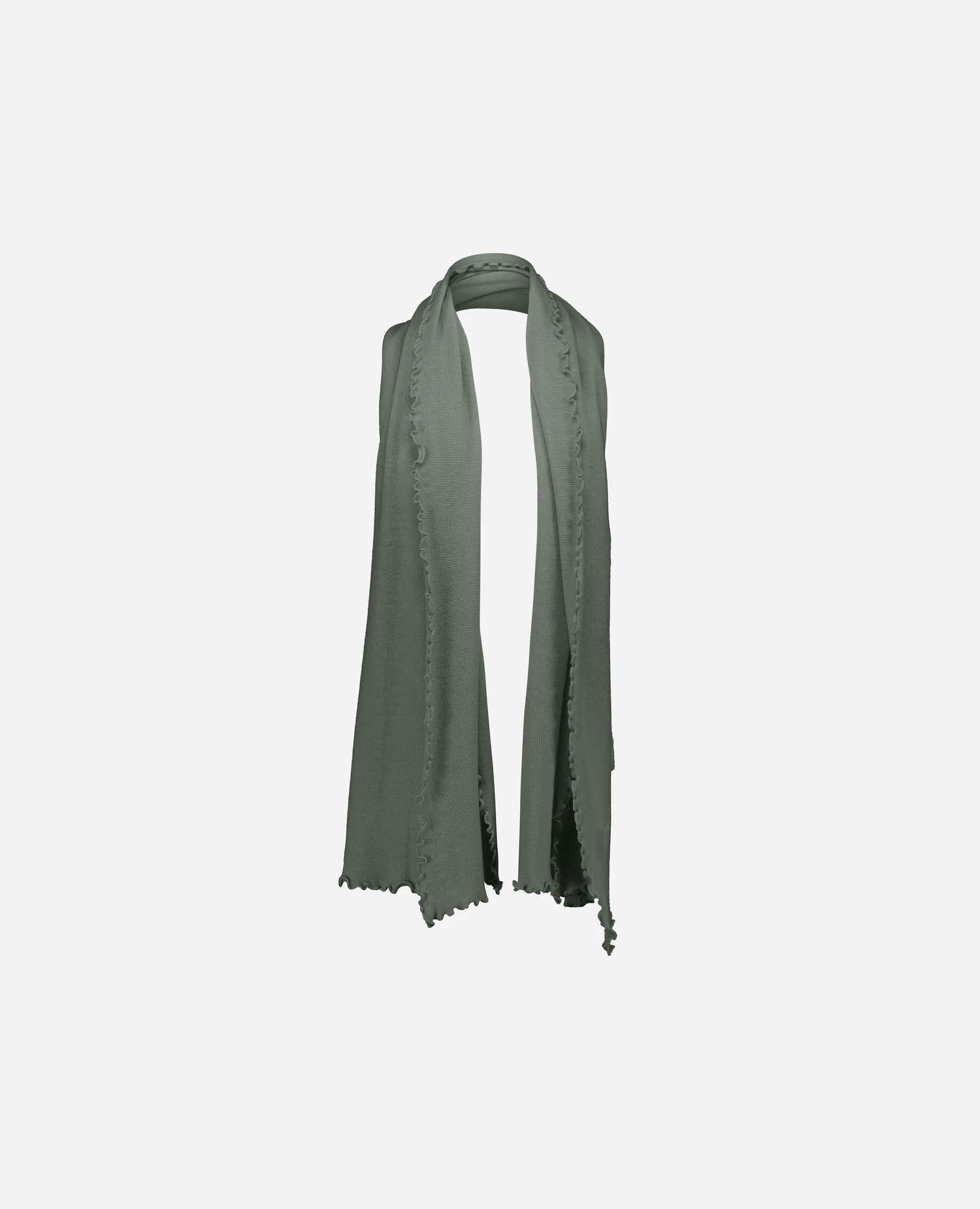 255-11221-31_4 - Allude - 0 100% Cashmere Active Damen Fall/Winter 2025/2026 Feinstrick Flachstrick Grün NEW SAPG::255-11221 Schal