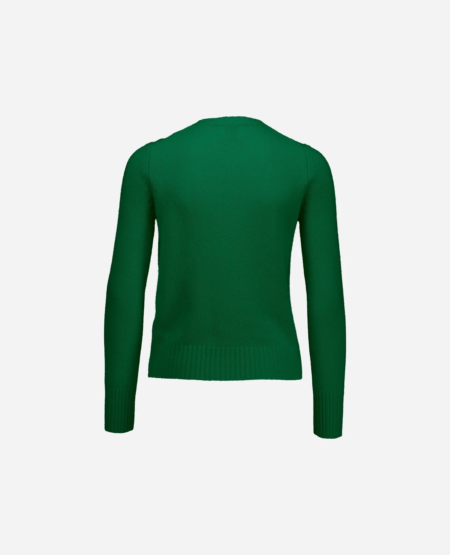 255-11231-33_4 - Allude - 100% Cashmere Active Damen Fall/Winter 2025/2026 Flachstrick Gerade Passform Grün mittelschwerer Strick NEW Rundhals SAPG::255-11231 Strickjacke