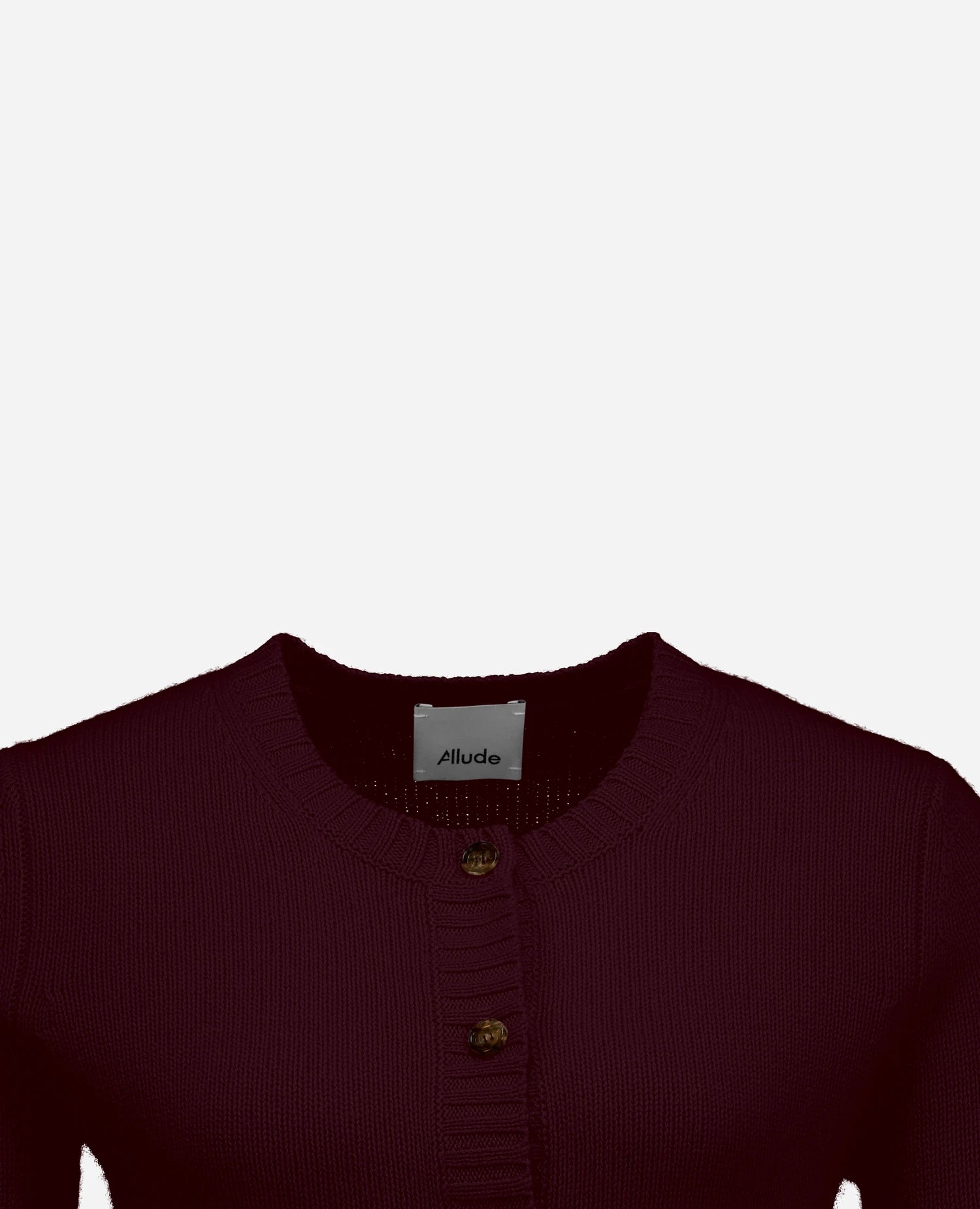 255-11231-68_40 - Allude - 100% Cashmere Active Damen Fall/Winter 2025/2026 Flachstrick Gerade Passform mittelschwerer Strick NEW Rot Rundhals SAPG::255-11231 Strickjacke