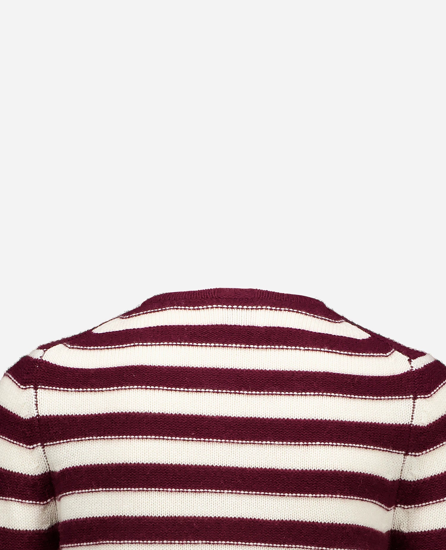 255-17020-68_1-2-40 - Allude - 30% Cashmere 70% Wolle Active Damen Fall/Winter 2025/2026 Flachstrick Kastiger Schnitt mittelschwerer Strick NEW Rot Rundhals SAPG::255-17020 Strickjacke