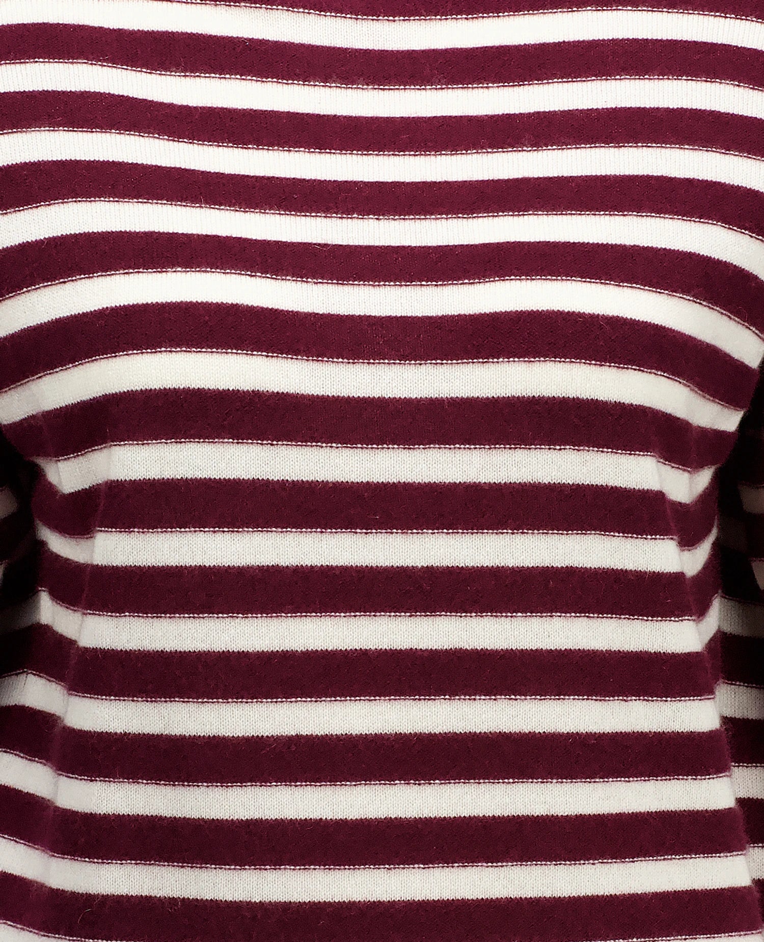 255-17024-68_1-41 - Allude - 30% Cashmere 70% Wolle Active Damen Fall/Winter 2025/2026 Feinstrick Flachstrick mit Streifen --> Streifendesign Gerade Passform NEW Pullover Rollkragen Rot SAPG::255-17024