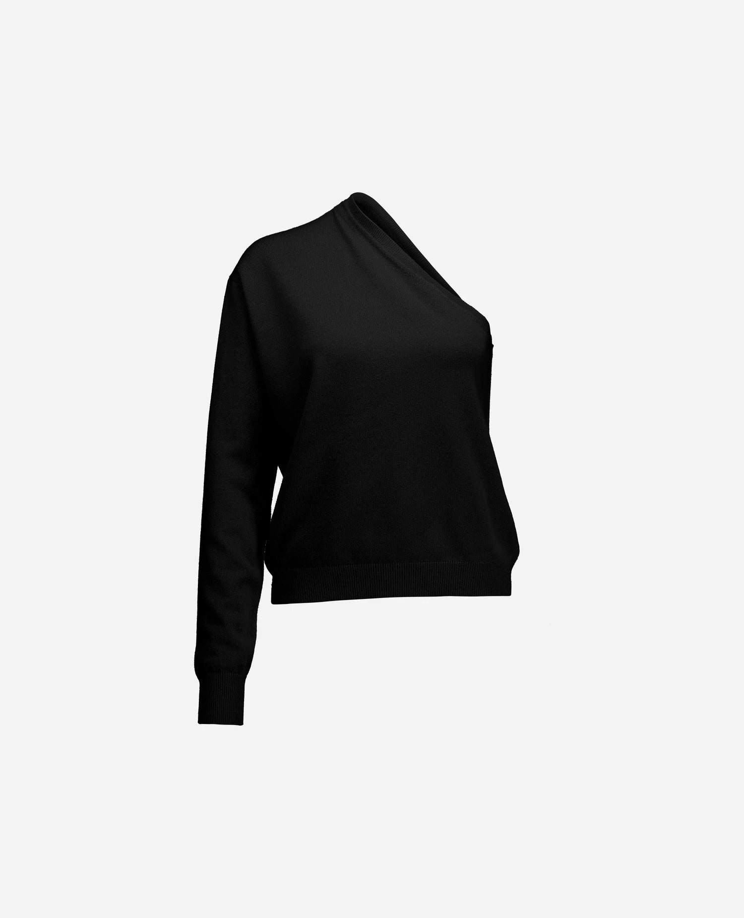 255-17091-90_3 - Allude - 30% Cashmere 70% Wolle Active Damen Fall/Winter 2025/2026 Feinstrick Flachstrick Lockerer Schnitt NEW Pullover Rundhals SAPG::255-17091 Schwarz