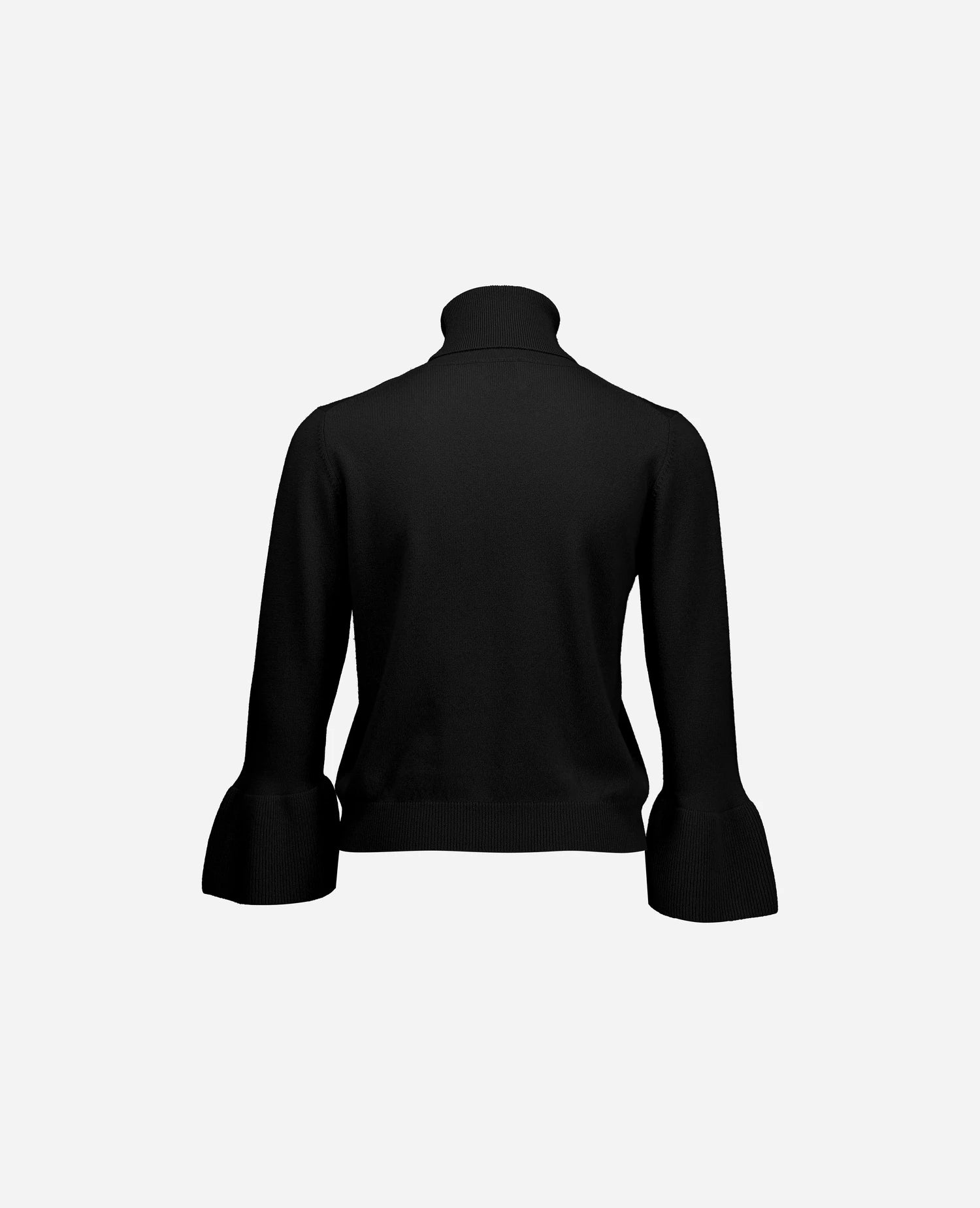 255-17122-90_4 - Allude - 30% Cashmere 70% Wolle Damen Fall/Winter 2025/2026 Feinstrick Flachstrick Gerade Passform Pullover Rollkragen SAPG::255-17122 Schwarz