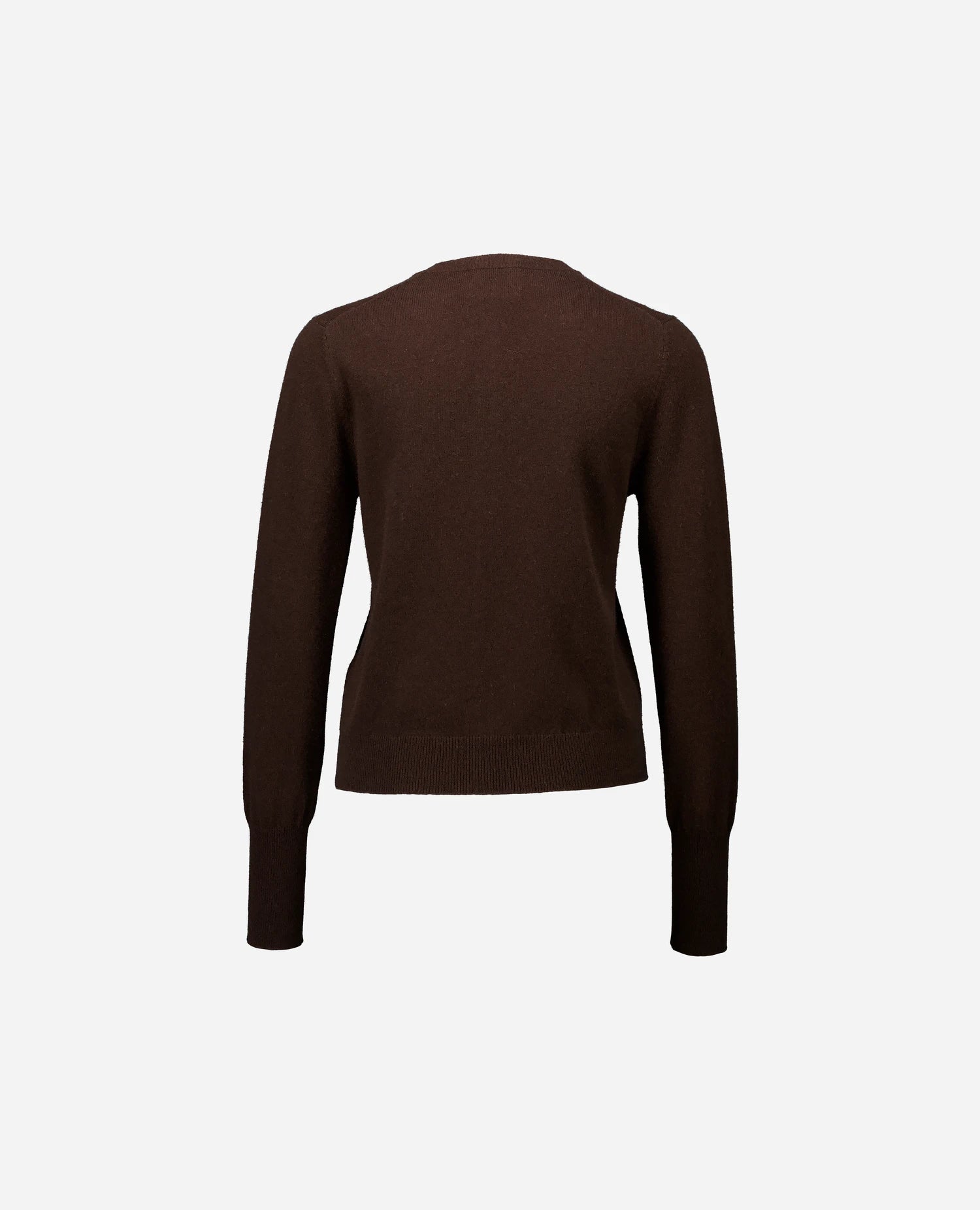 255-17131-49_4 - Allude - 30% Cashmere 70% Wolle Active Braun Damen Fall/Winter 2025/2026 Feinstrick Flachstrick Gerade Passform NEW Rundhals SAPG::255-17131 Strickjacke