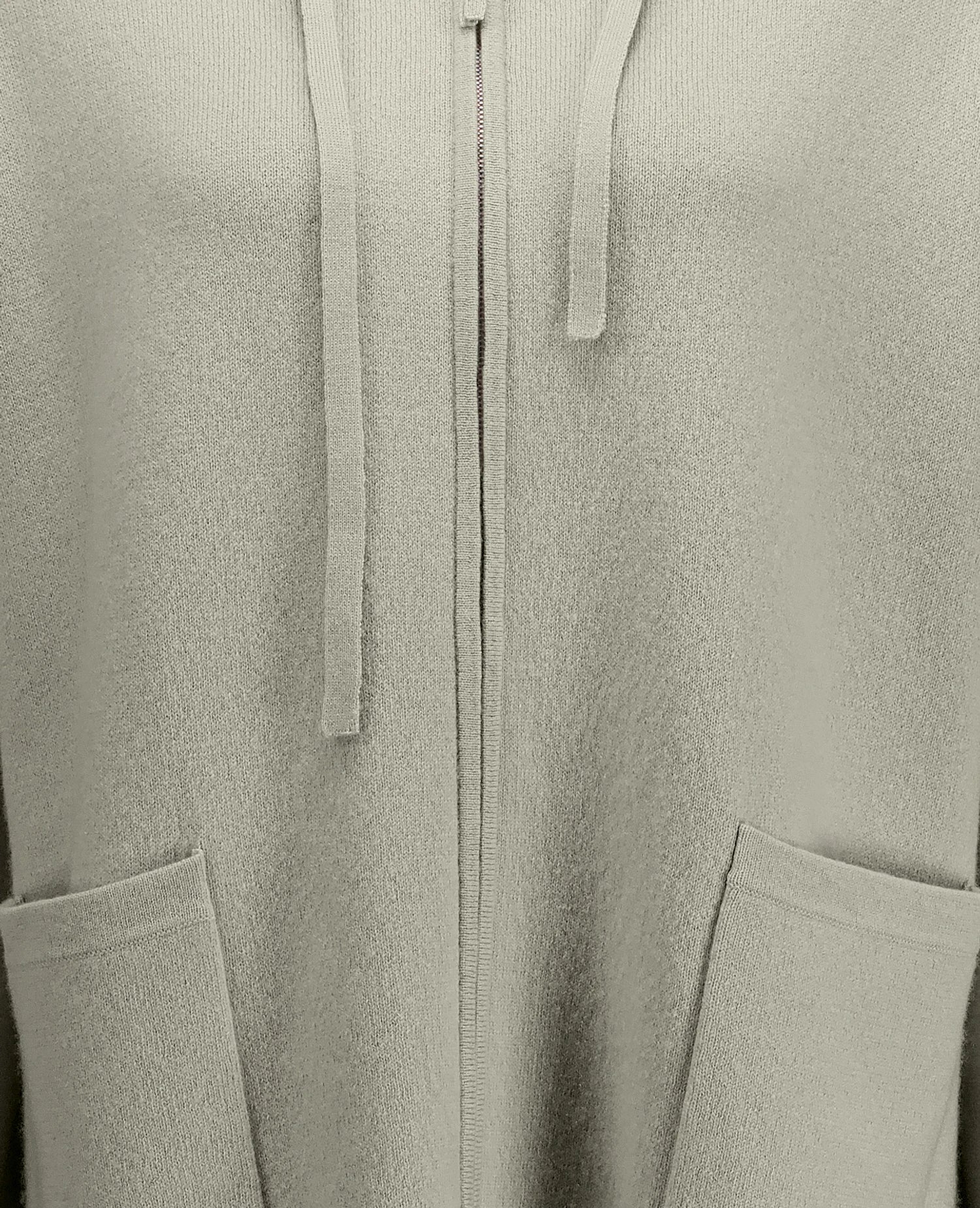 255-17607-82_41 - Allude - 0 30% Cashmere 70% Wolle Active Damen Fall/Winter 2025/2026 Grau Jacket Lockerer Schnitt mittelschwerer Strick NEW SAPG::255-17607 Uni Jacquardmuster