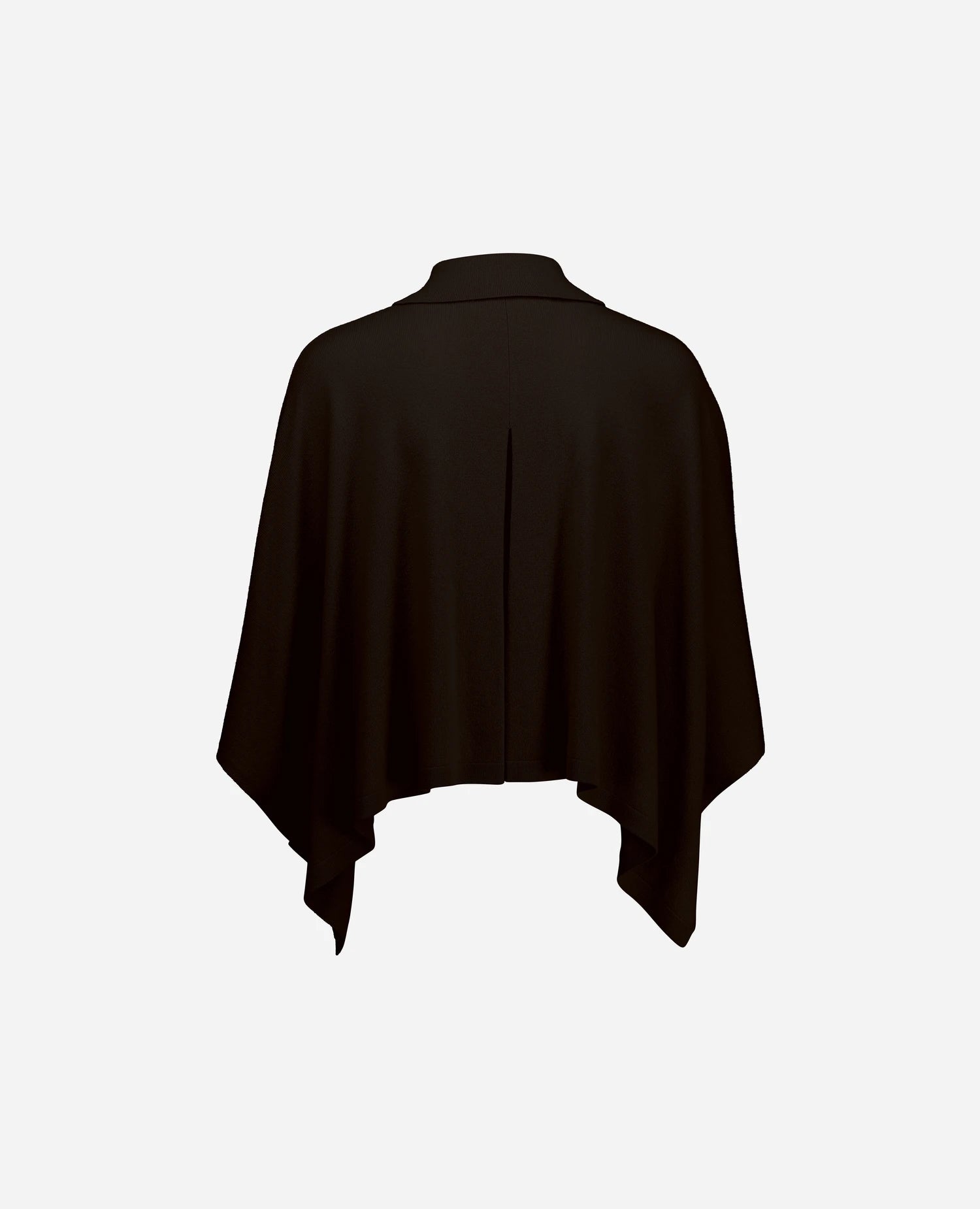 255-17655-49_4 - Allude - 0 30% Cashmere 70% Wolle Active Braun Cape Damen Fall/Winter 2025/2026 Feinstrick Flachstrick + Milano-Strick Lockerer Schnitt NEW SAPG::255-17655