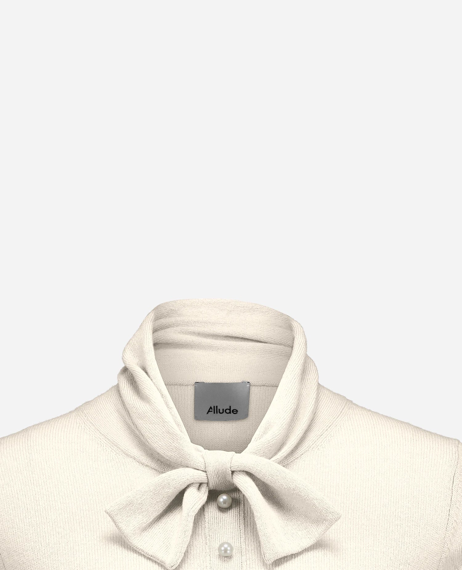 255-17741-41_40 - Allude - 0 30% Cashmere 70% Wolle Active Creme Damen Fall/Winter 2025/2026 Feinstrick Flachstrick Gerade Passform Pullover SAPG::255-17741