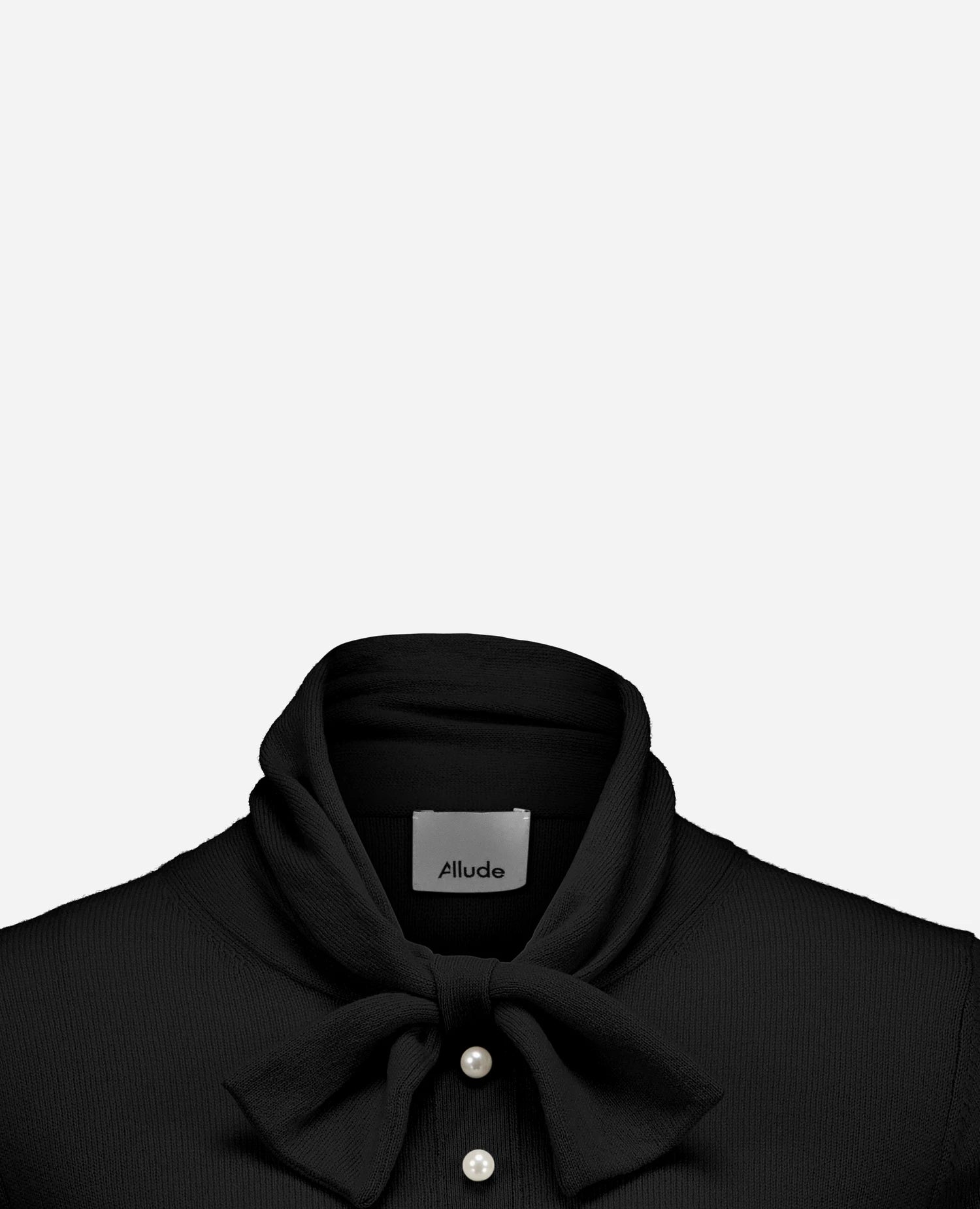 255-17741-90_40 - Allude - 0 30% Cashmere 70% Wolle Active Damen Fall/Winter 2025/2026 Feinstrick Flachstrick Gerade Passform Pullover SAPG::255-17741 Schwarz