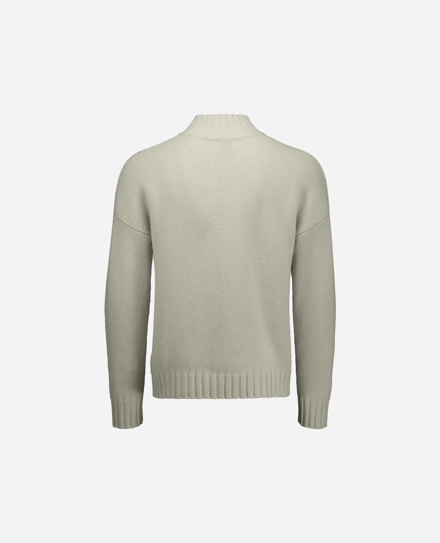 255-30003-82_4 - Allude - 100% Cashmere Active Fall/Winter 2025/2026 Flachstrick Gerade Passform Grau Grobstrick Herren NEW Pullover SAPG::255-30003 Stehkragen