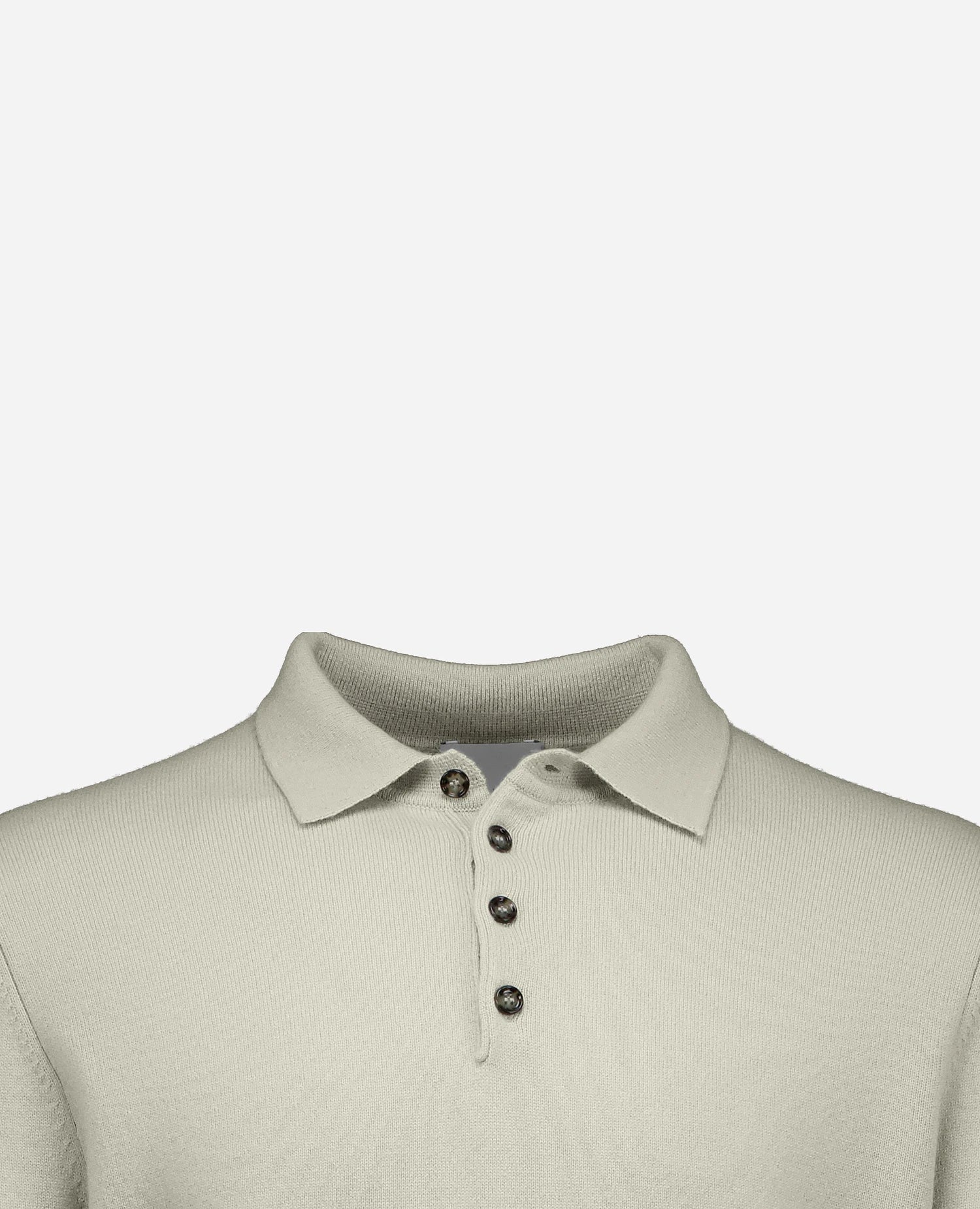 255-30023-82_40 - Allude - 100% Cashmere Active Fall/Winter 2025/2026 Feinstrick Flachstrick Gerade Passform Grau Herren NEW Polo Pullover SAPG::255-30023