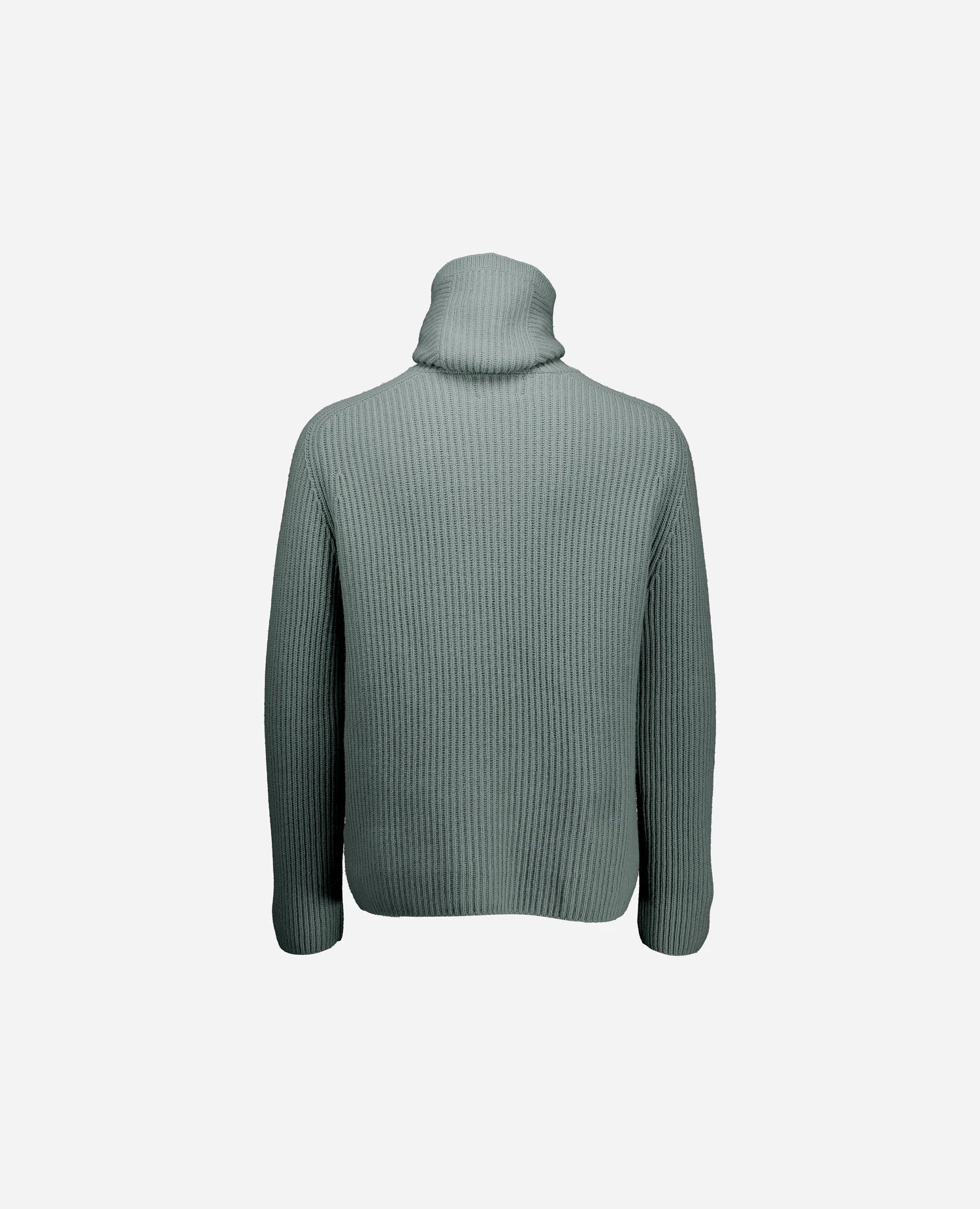 255-37040-31_4 - Allude - 30% Cashmere 70% Wolle Active Fall/Winter 2025/2026 Grobstrick Grün Herren Kapuze Lockerer Schnitt NEW Patentstrick Pullover SAPG::255-37040