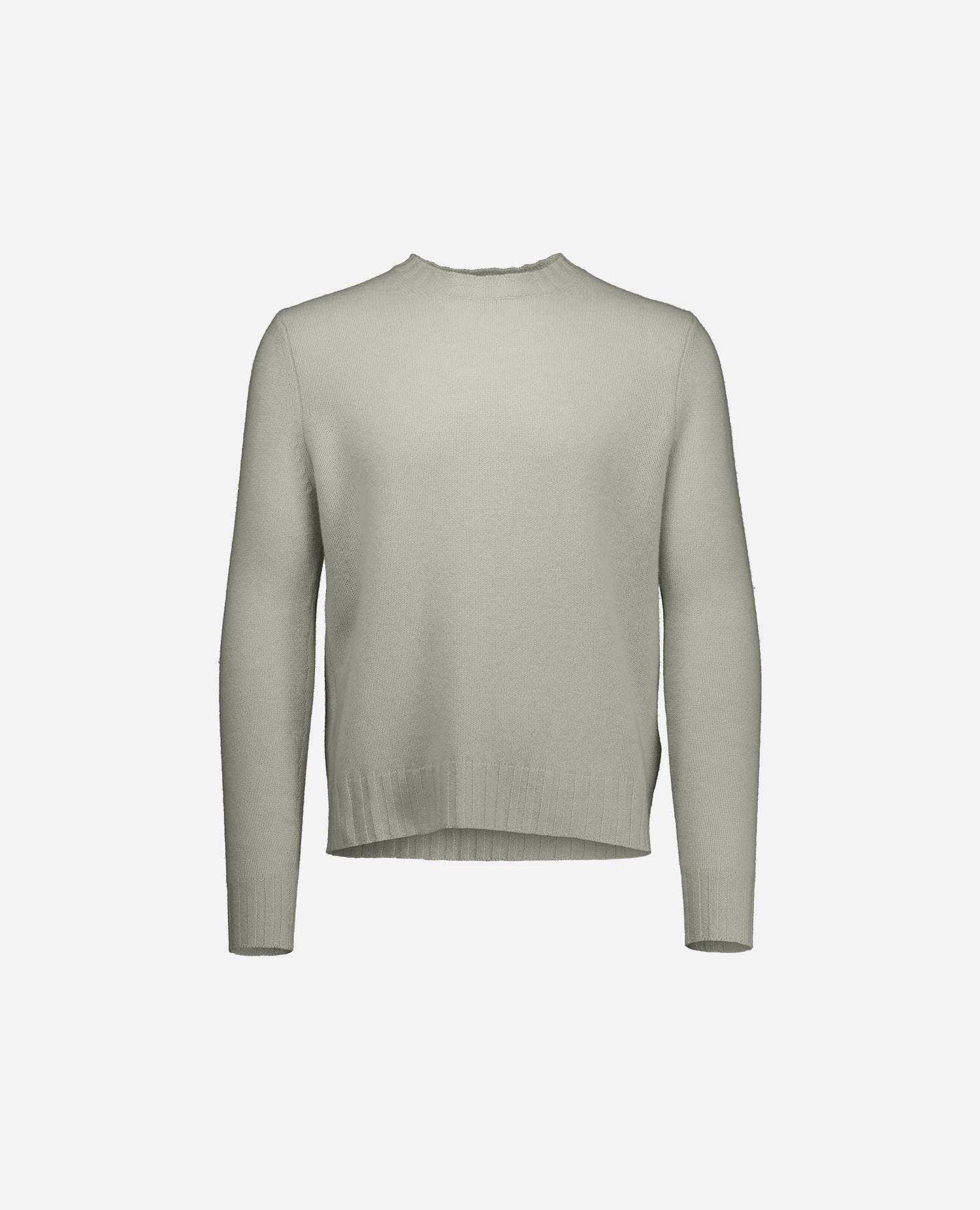 255-37060-82_3 - Allude - 30% Cashmere 70% Wolle Active Fall/Winter 2025/2026 Flachstrick Gerade Passform Grau Herren mittelschwerer Strick NEW Pullover Rundhals SAPG::255-37060