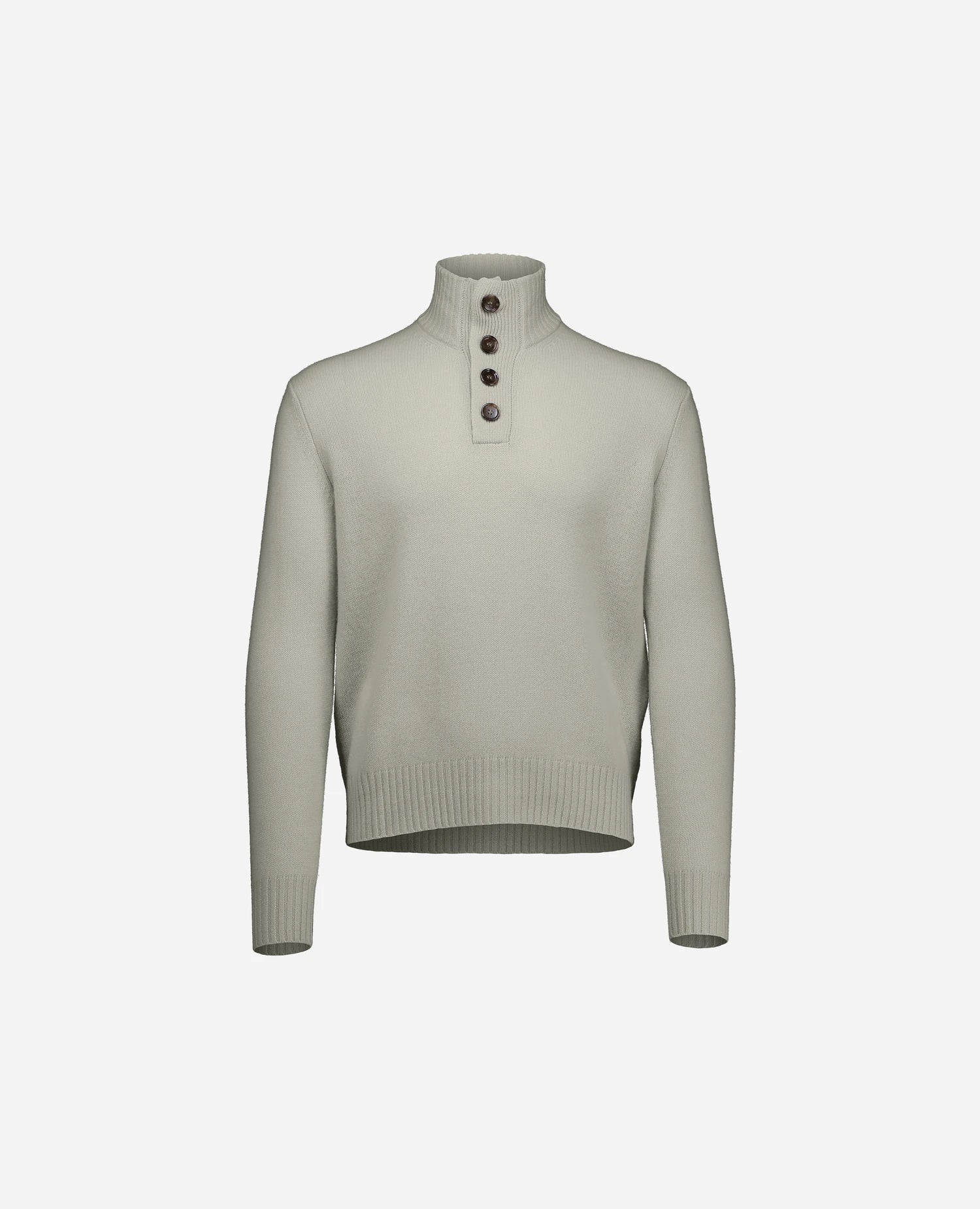 255-37062-82_3 - Allude - 30% Cashmere 70% Wolle Active Fall/Winter 2025/2026 Flachstrick Gerade Passform Grau Herren mittelschwerer Strick NEW Pullover SAPG::255-37062 Stehkragen