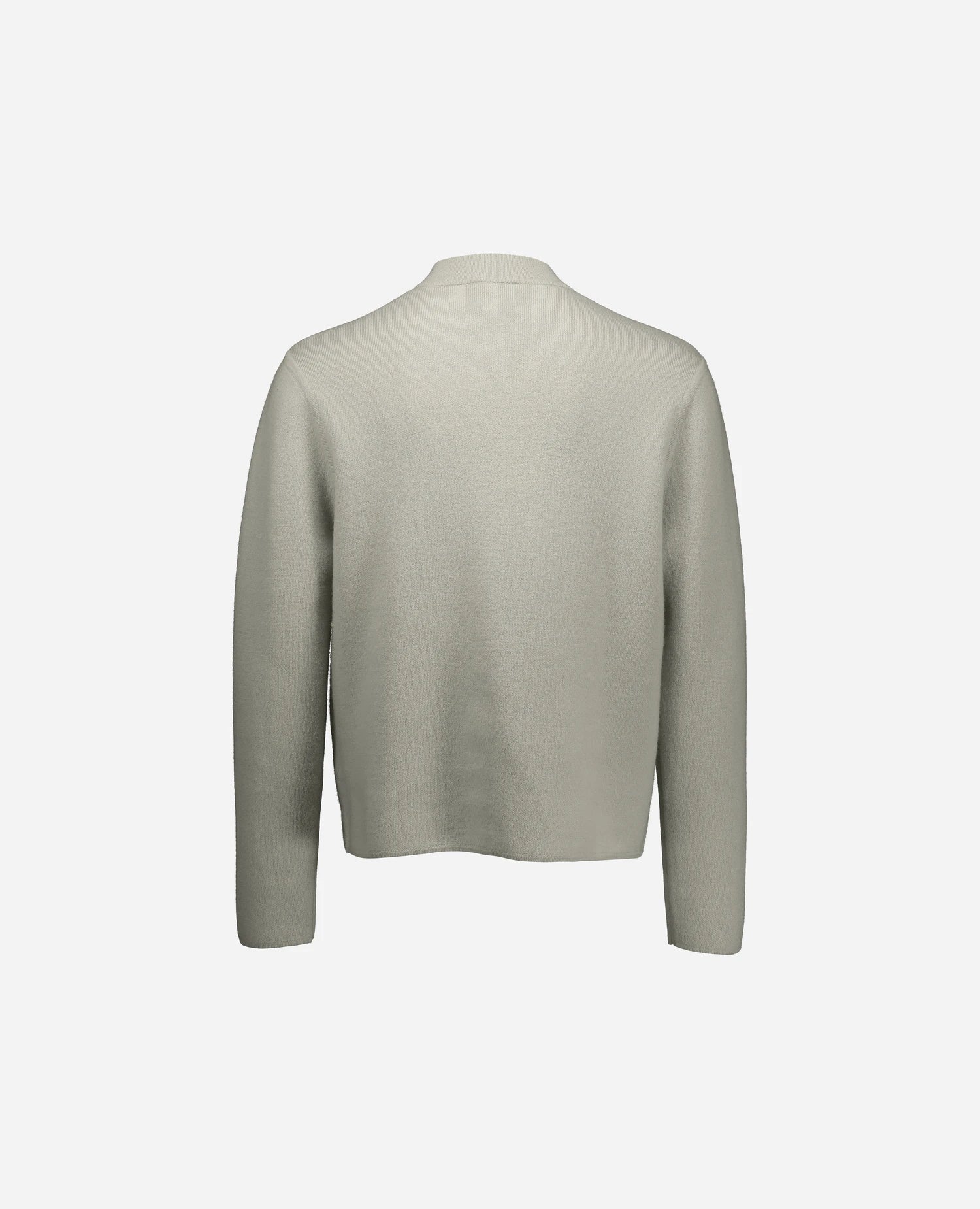 255-37611-82_4 - Allude - 0 30% Cashmere 70% Wolle Active Fall/Winter 2025/2026 Grau Herren Jacket lockerer Schnitt mittelschwerer Strick NEW SAPG::255-37611 Uni Jacquardmuster