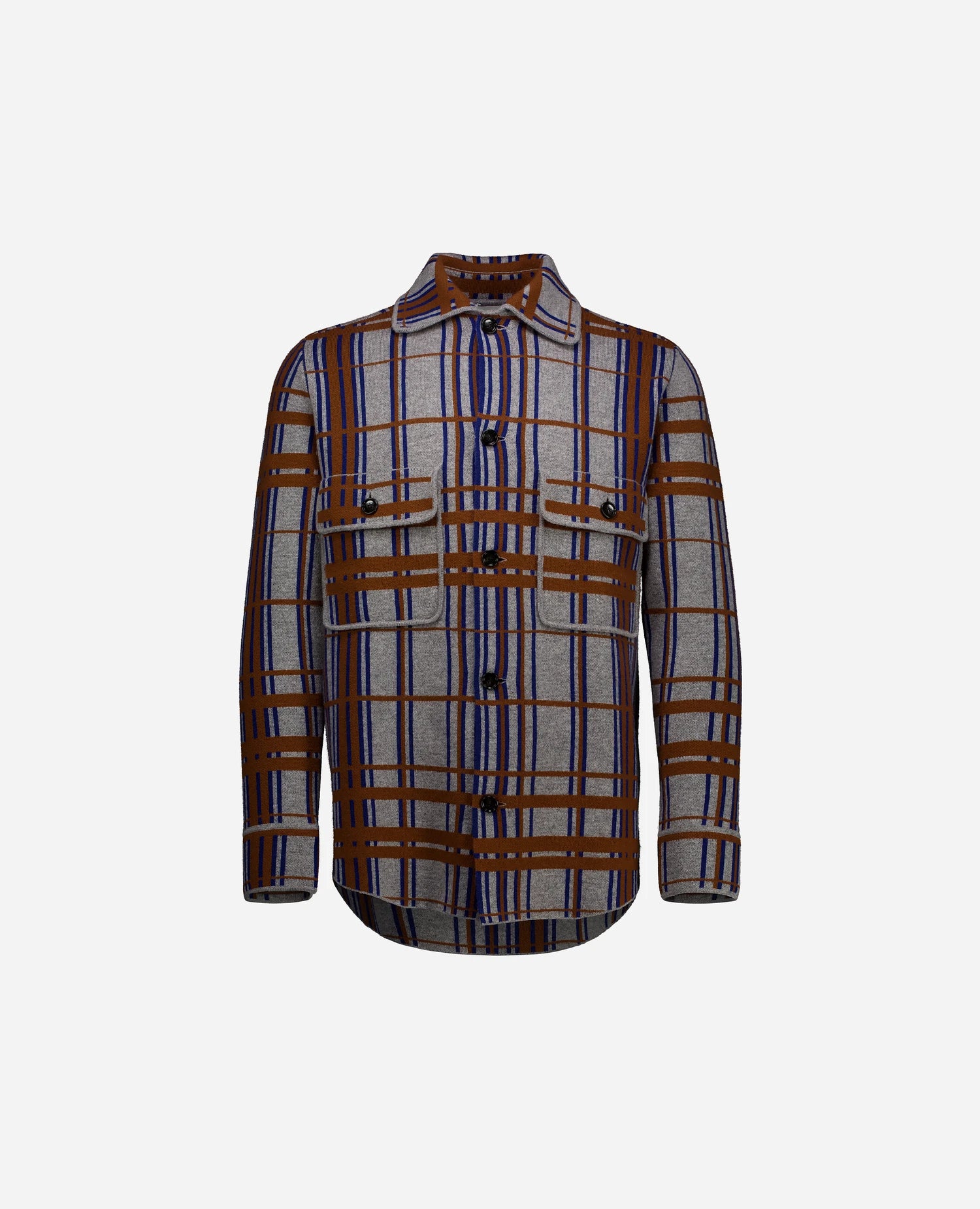 255-37620-comb2-1 - Allude - 0 30% Cashmere 70% Wolle Active Fall/Winter 2025/2026 Herren Jacquardmuster lockerer Schnitt mittelschwerer Strick NEW Pullover SAPG::255-37620 Sonstige