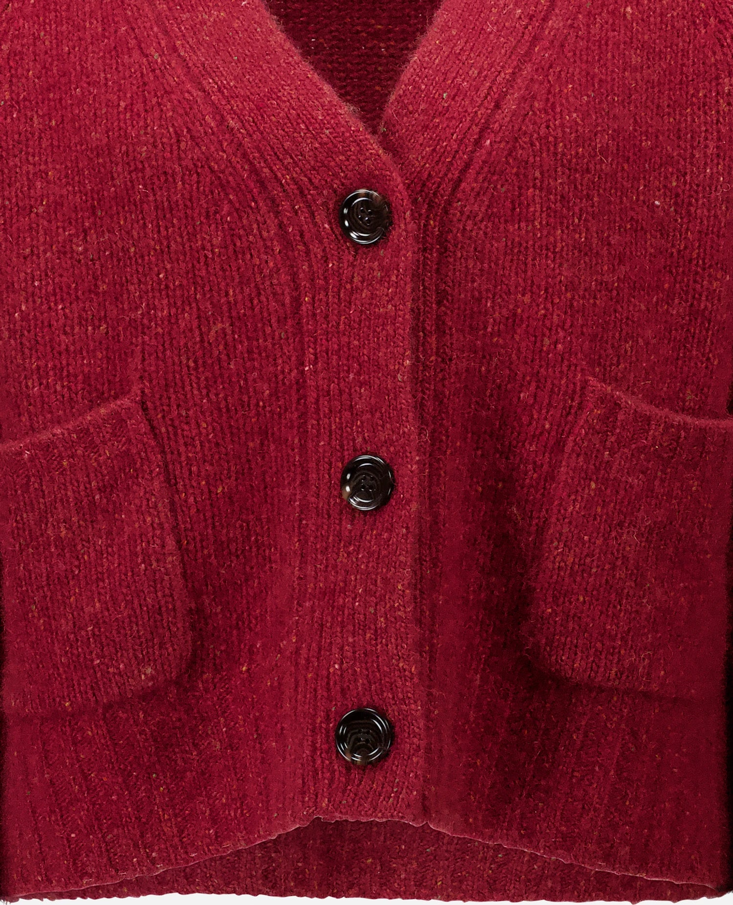 255-60000-68_41 - Allude - 100% Cashmere Active Damen Fall/Winter 2025/2026 Flachstrick Grobstrick Kastiger Schnitt NEW Rot SAPG::255-60000 Strickjacke V-Ausschnitt