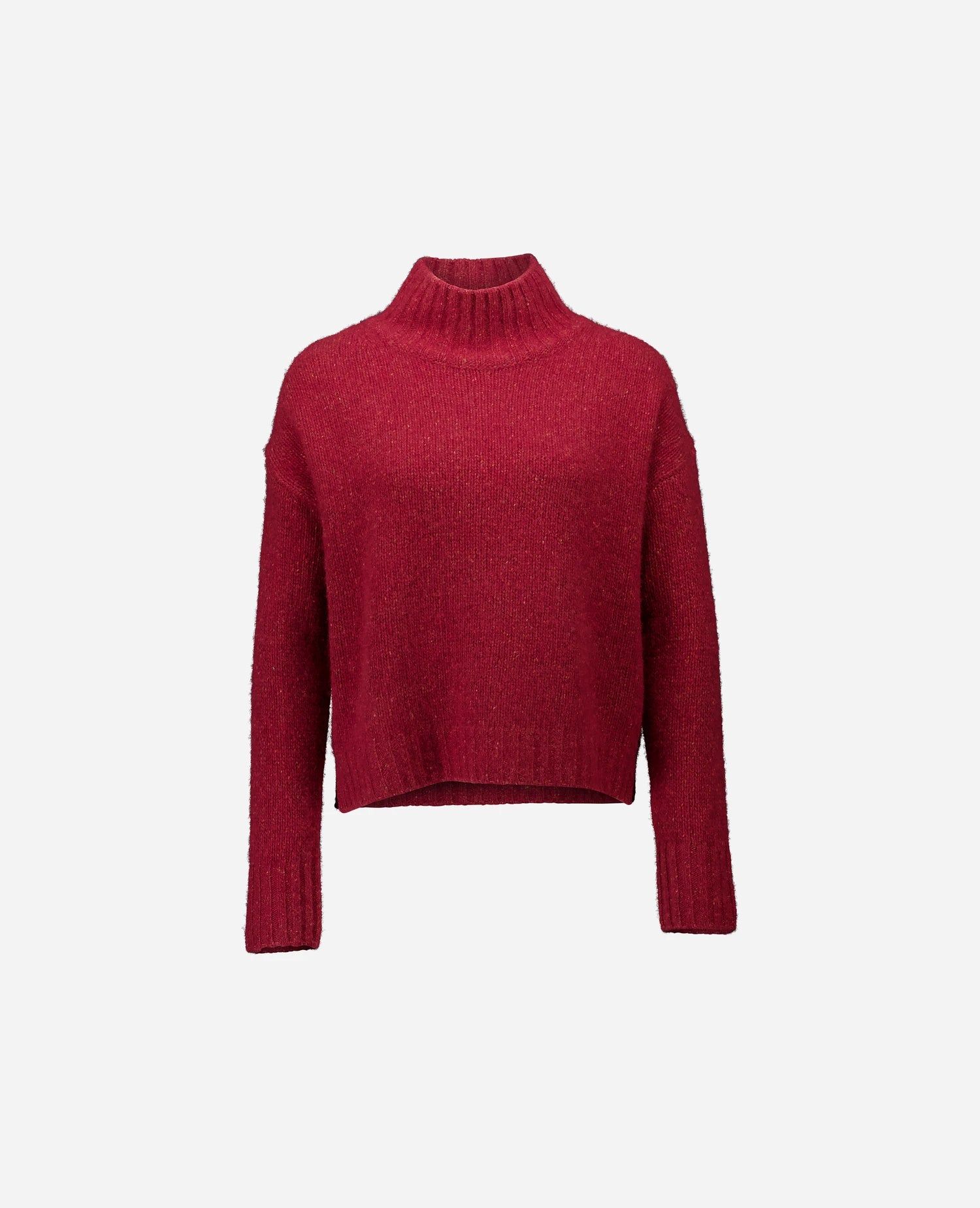 255-60002-68_3 - Allude - 100% Cashmere Active Damen Fall/Winter 2025/2026 Flachstrick Grobstrick Lockerer Schnitt NEW Pullover Rot SAPG::255-60002 Stehkragen