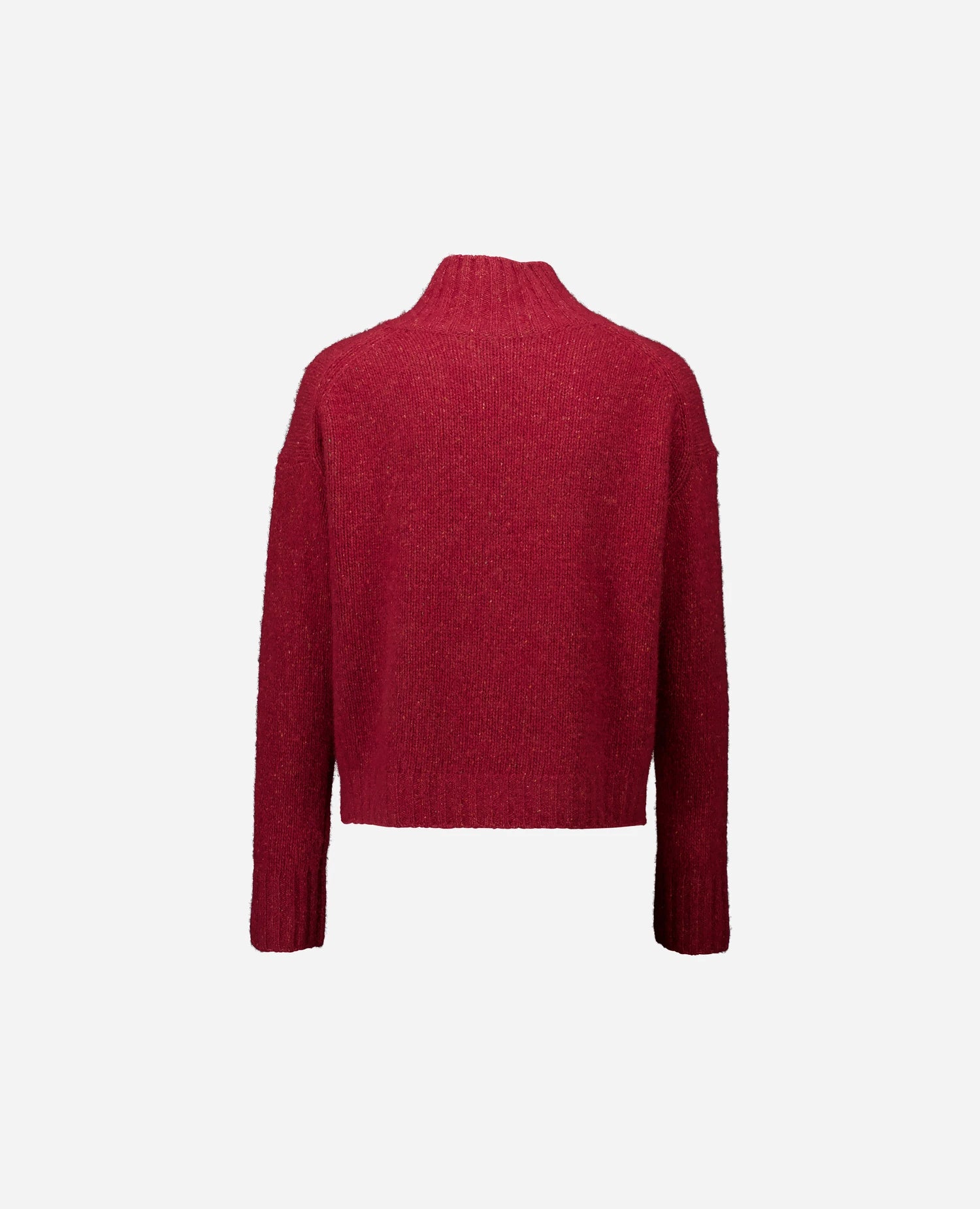 255-60002-68_4 - Allude - 100% Cashmere Active Damen Fall/Winter 2025/2026 Flachstrick Grobstrick Lockerer Schnitt NEW Pullover Rot SAPG::255-60002 Stehkragen