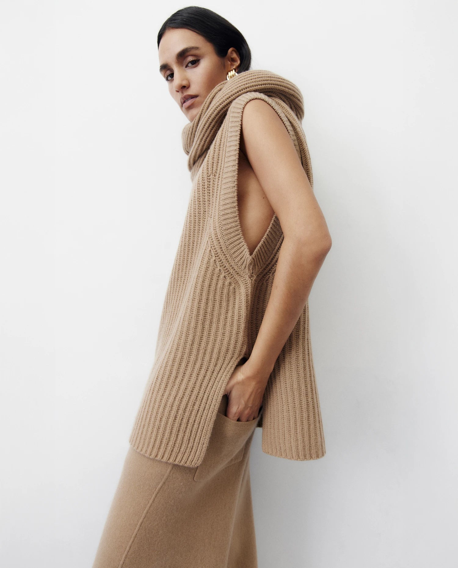 256-20603-43_2 - Allude - 30% Cashmere 70% Wolle Active Beige Damen Holiday 2026 Hose NEW SAPG::256-20603 Wolle