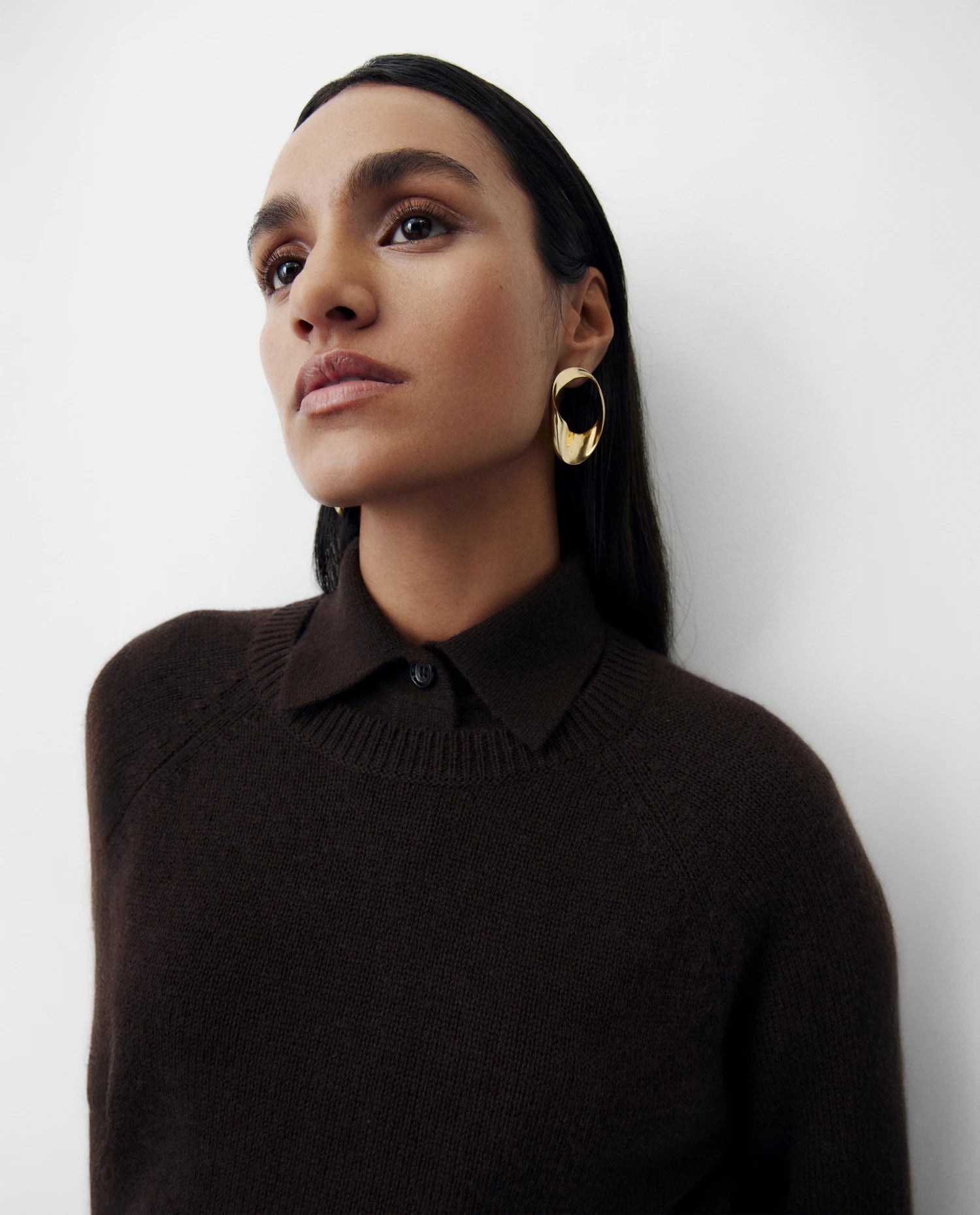 256-20671-49_2 - Allude - 30% Cashmere 70% Wolle Braun Damen Holiday 2026 Pullover Rundhals SAPG::256-20671 Wolle