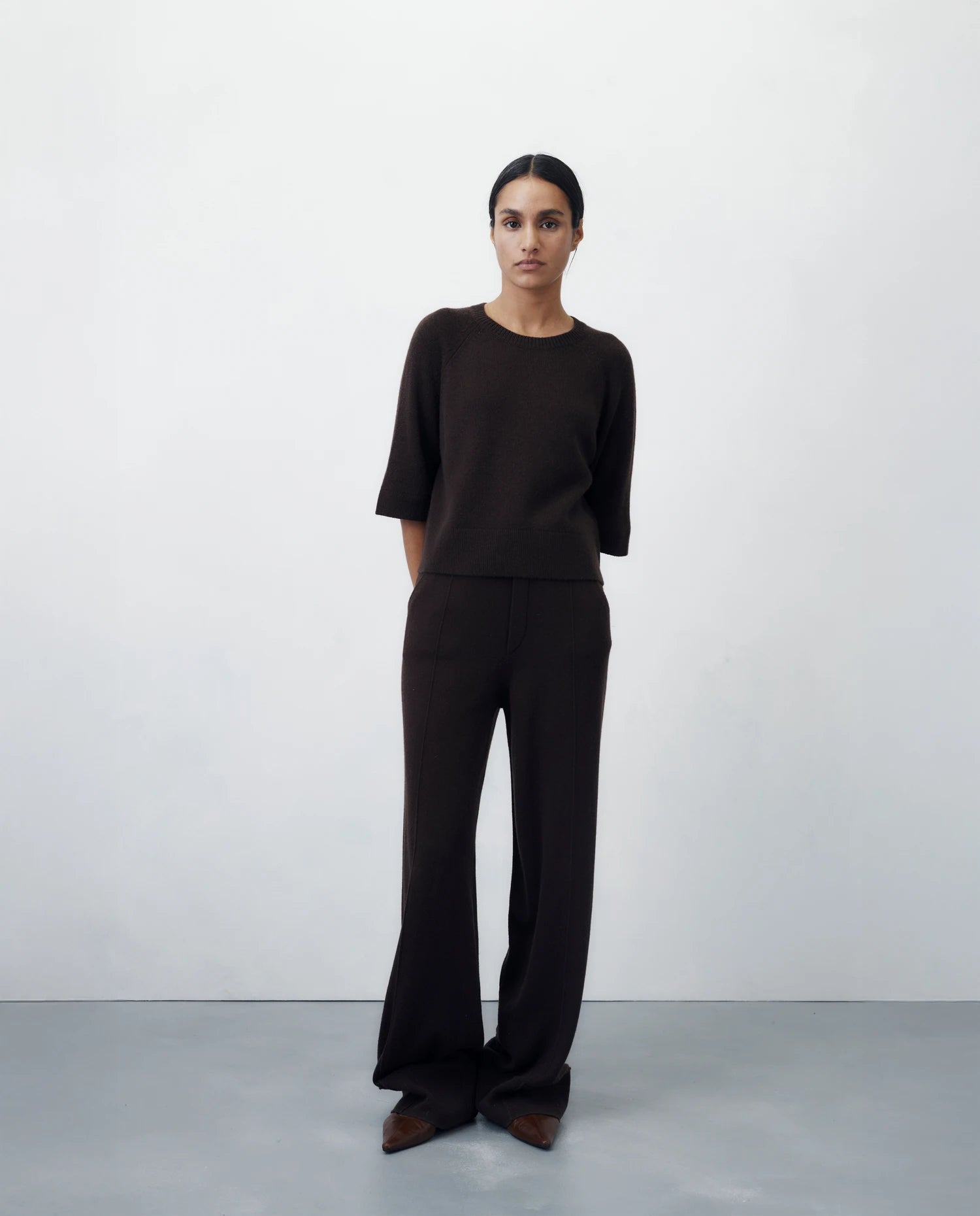 256-20673-49_13 - Allude - 30% Cashmere 70% Wolle Active Braun Damen Holiday 2026 Hose NEW SAPG::256-20673 Wolle