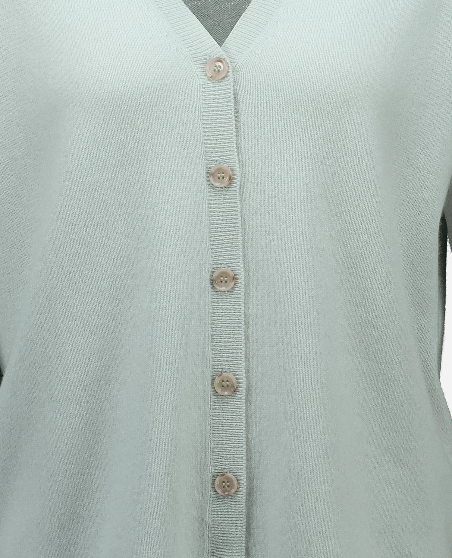 262-11112-30_4 - Allude - 100% Cashmere Cashmere Damen Grün Langarm SAPG::262-11112 Spring/Summer 2026 Strickjacke V-Ausschnitt