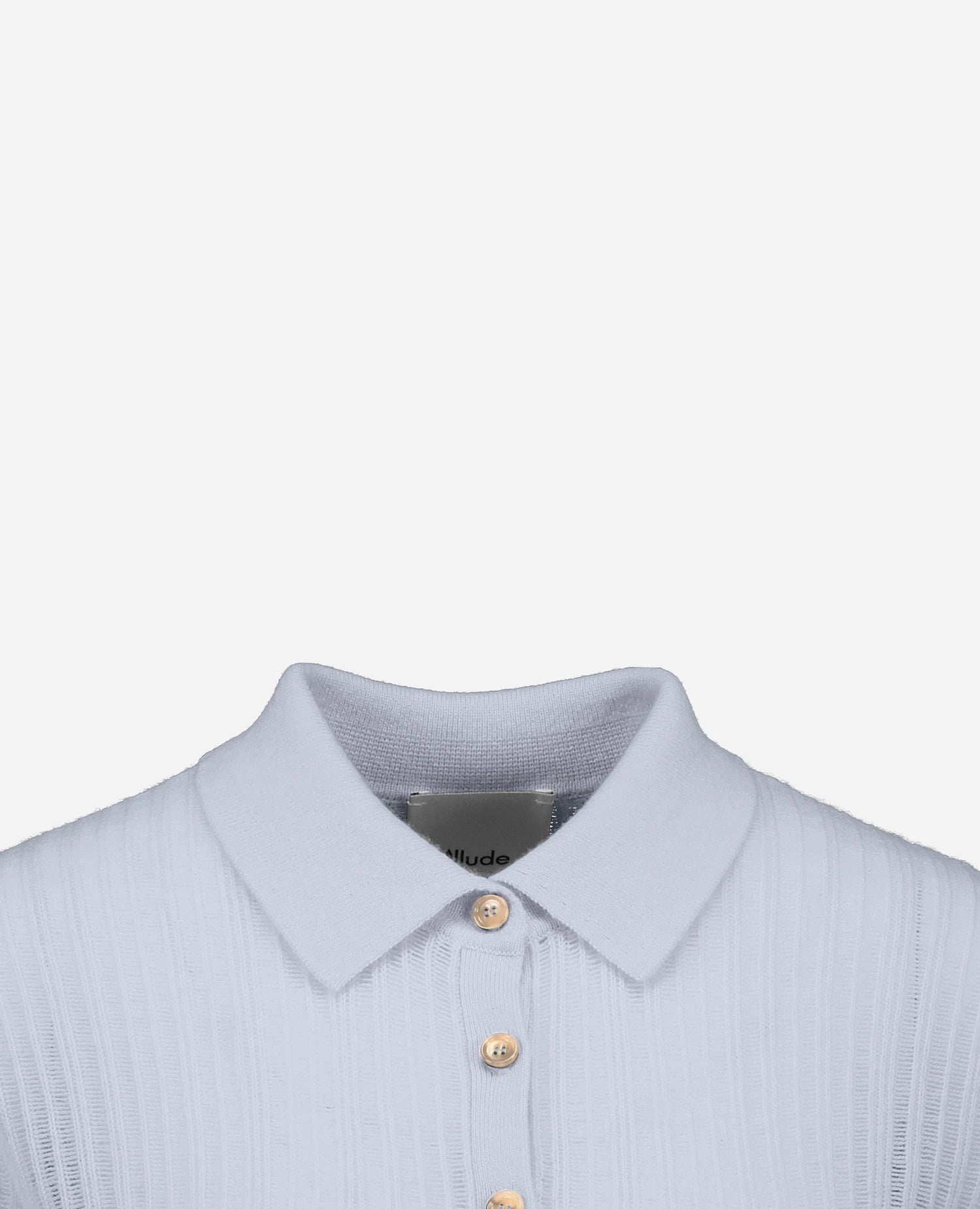 262-11122-10_3 - Allude - 100% Cashmere Active Blau Cashmere Damen Halbarm NEW Polo Pullover SAPG::262-11122 Spring/Summer 2026