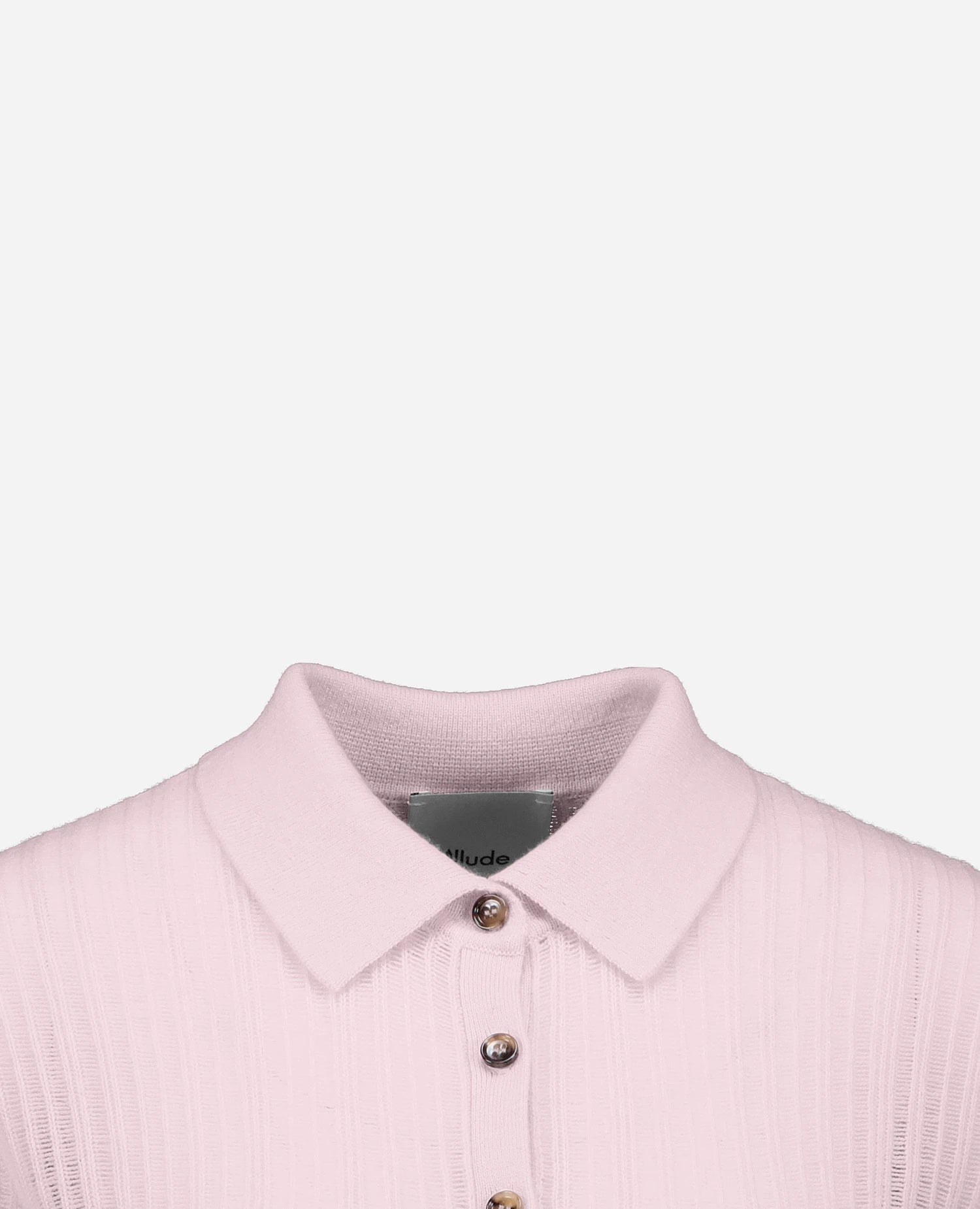 262-11122-60_3 - Allude - 100% Cashmere Active Cashmere Damen Halbarm NEW Polo Pullover Rose SAPG::262-11122 Spring/Summer 2026