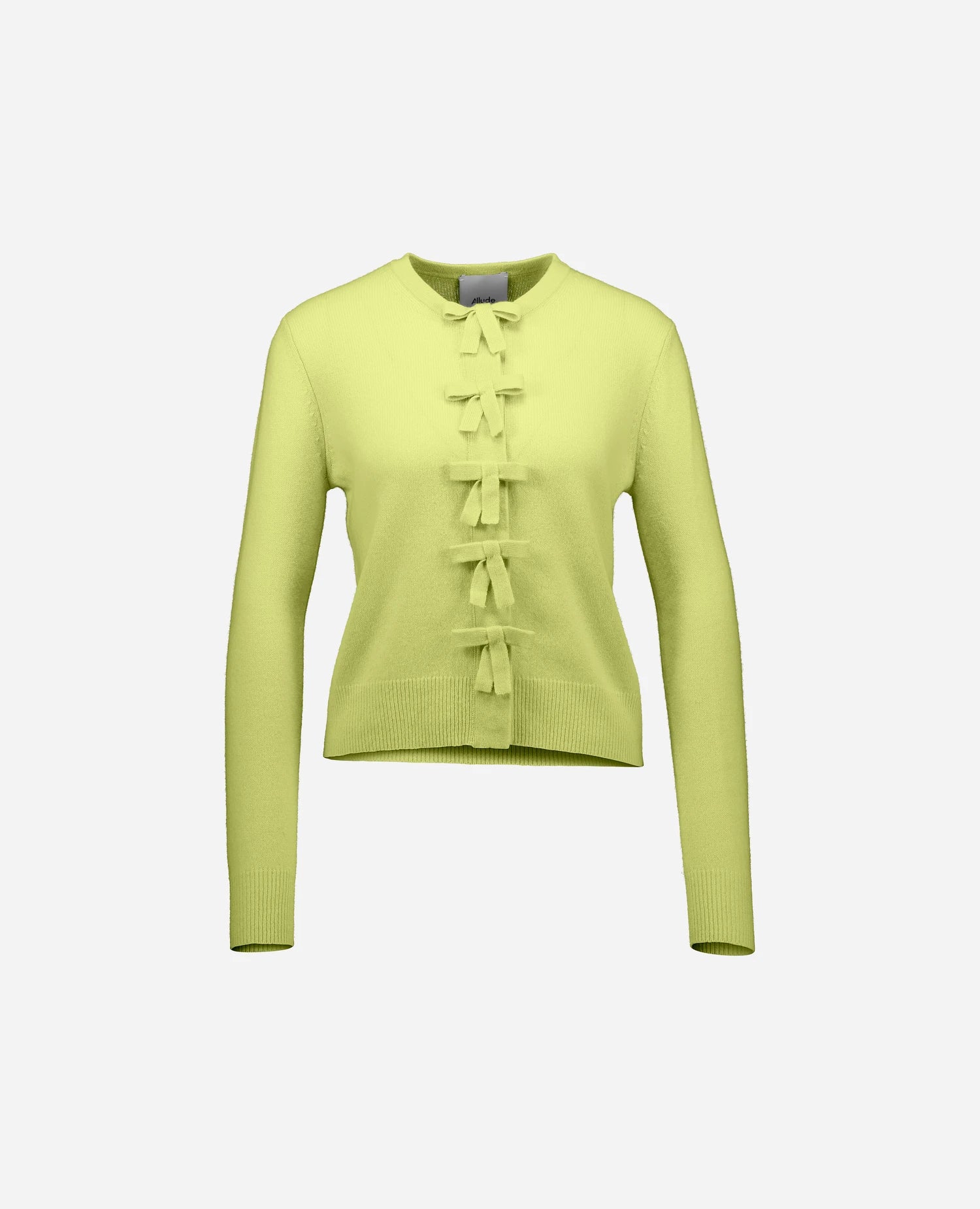 262-11140-20_1 - Allude - 100% Cashmere Active Cashmere Damen Gelb Langarm NEW Rundhals SAPG::262-11140 Spring/Summer 2026 Strickjacke