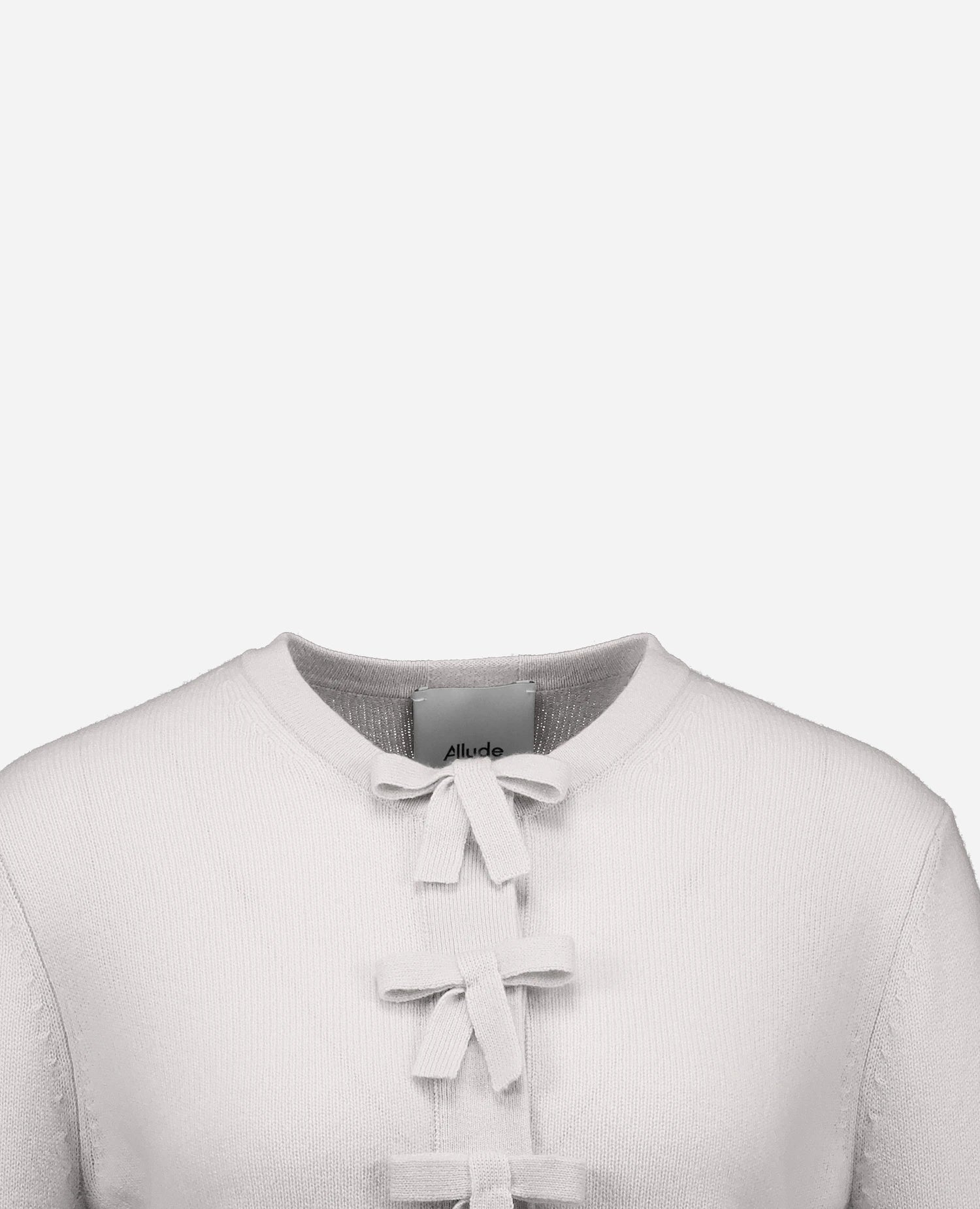 262-11140-80_3 - Allude - 100% Cashmere Active Cashmere Damen Grau Langarm NEW Rundhals SAPG::262-11140 Spring/Summer 2026 Strickjacke