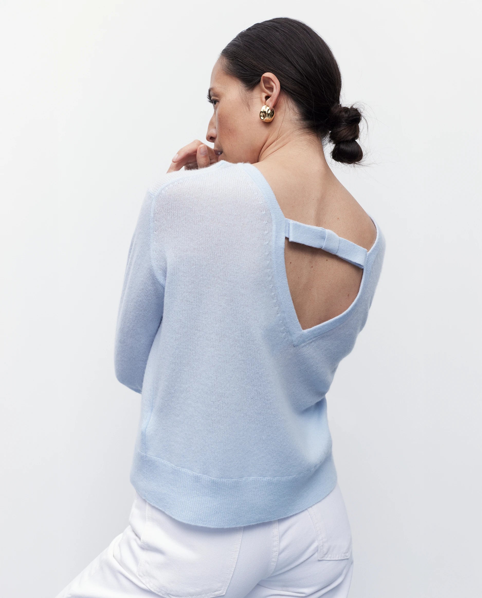 262-11141-10_1793 - Allude - 100% Cashmere Active Blau Cashmere Damen Langarm NEW Pullover Rundhals SAPG::262-11141 Spring/Summer 2026