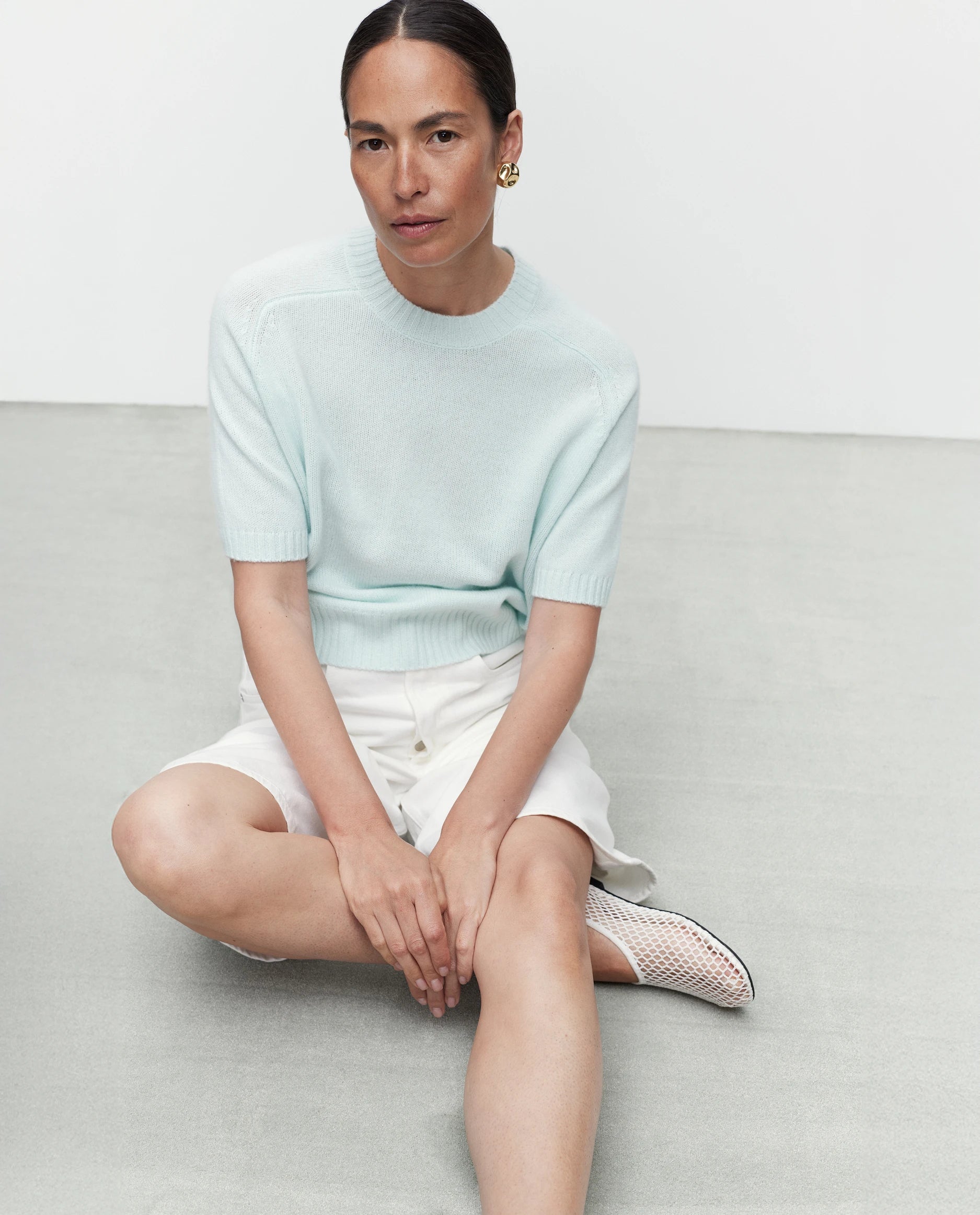 262-11152-30_1418 - Allude - 1/4 Arm 100% Cashmere Active Cashmere Damen Grün Pullover Rundhals SAPG::262-11152 Spring/Summer 2026