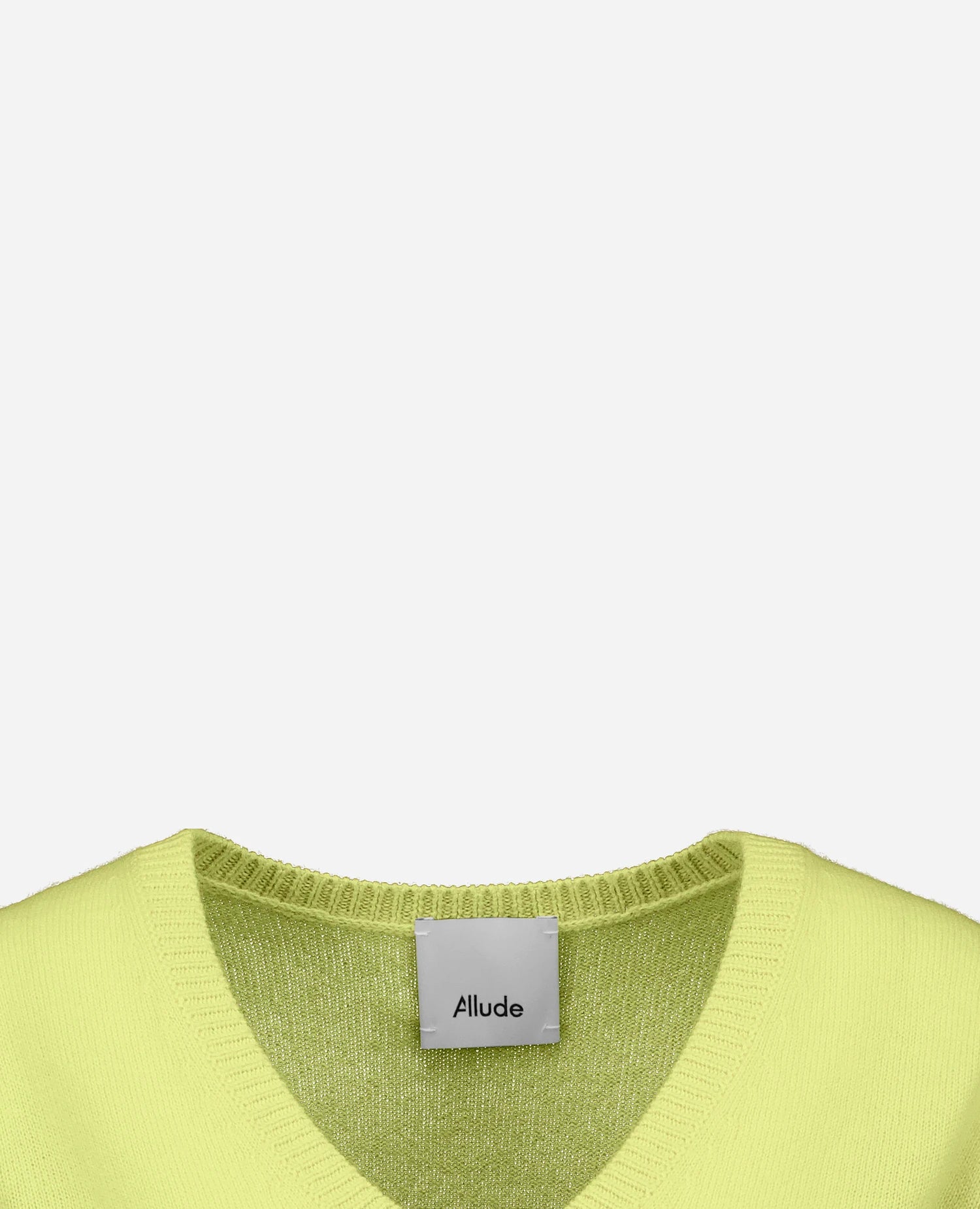 262-11178-20_3 - Allude - 1/4 Arm 100% Cashmere Active Cashmere Damen Gelb NEW Pullover SAPG::262-11178 Spring/Summer 2026 V-Ausschnitt