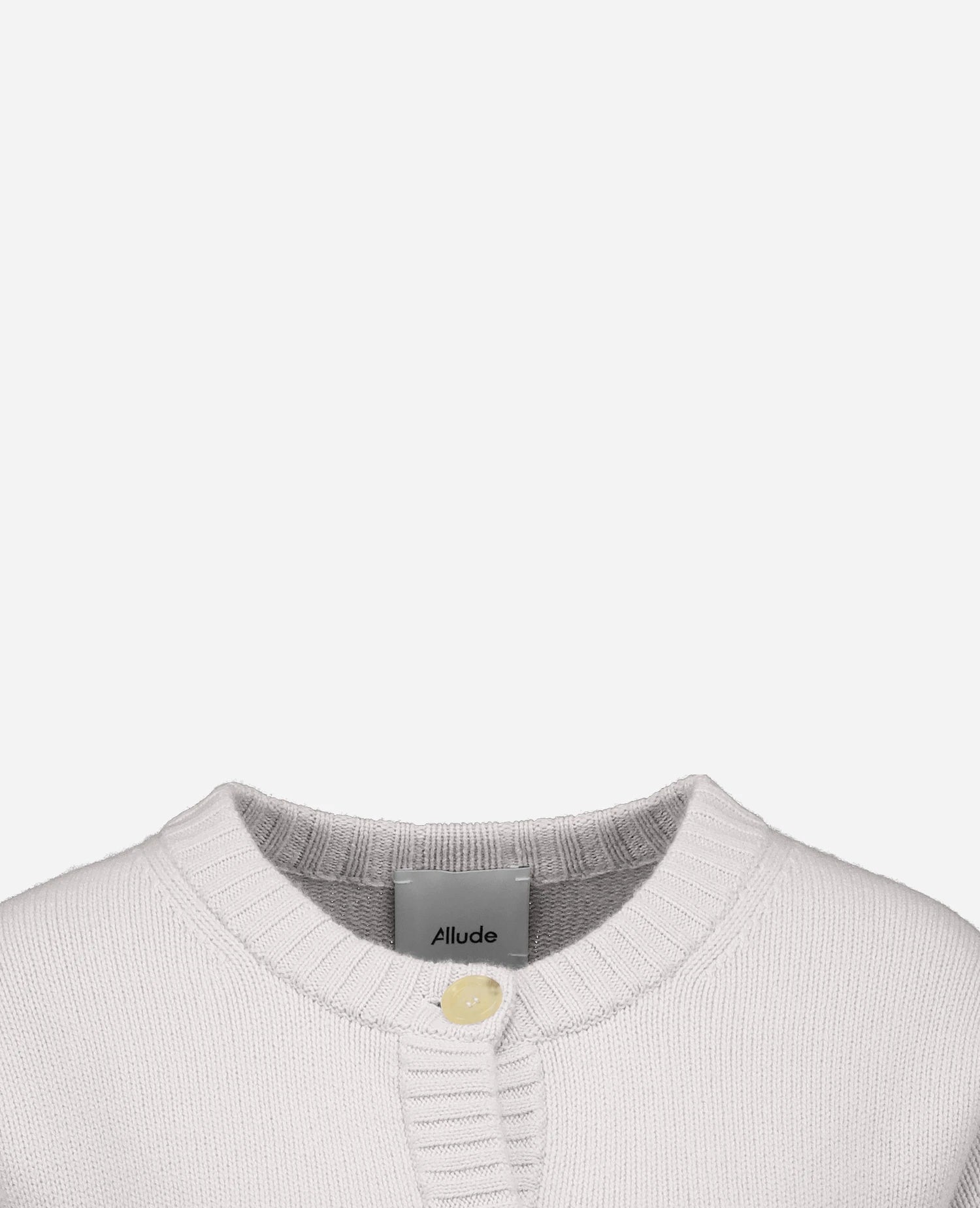 262-11181-80_3 - Allude - 100% Cashmere Active Cashmere Damen Grau Halbarm NEW Rundhals SAPG::262-11181 Spring/Summer 2026 Strickjacke