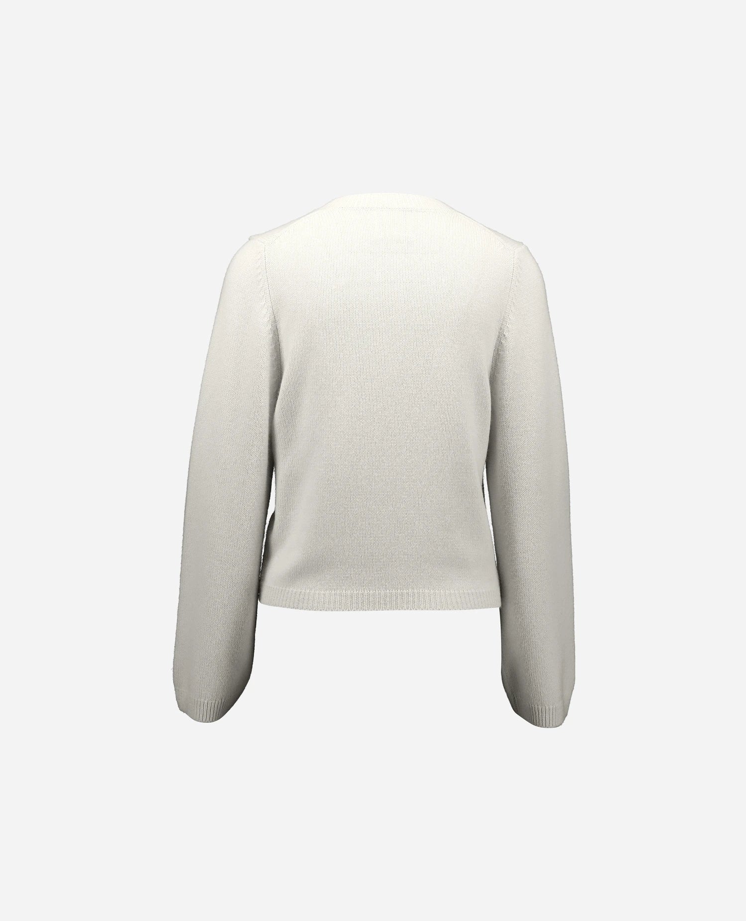 262-11210-40_2 - Allude - 100% Cashmere Active Cashmere Damen Langarm NEW Rundhals SAPG::262-11210 Spring/Summer 2026 Strickjacke Weiß