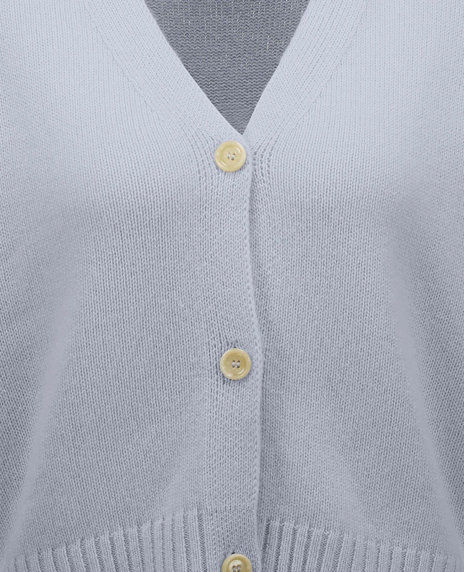 262-11211-10_4 - Allude - 100% Cashmere Active Blau Cashmere Damen Halbarm NEW SAPG::262-11211 Spring/Summer 2026 Strickjacke V-Ausschnitt