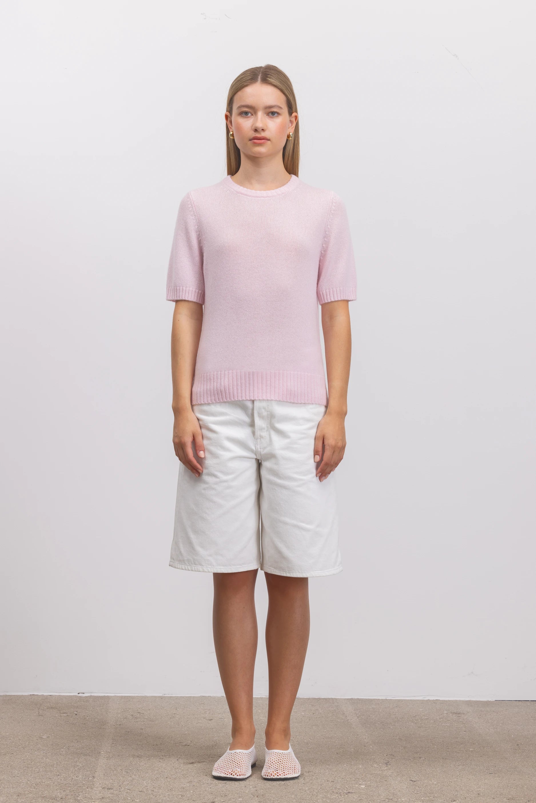 262-11235-60_5 - Allude - 1/4 Arm 100% Cashmere Active Cashmere Damen Pullover Rose Rundhals SAPG::262-11235 Spring/Summer 2026