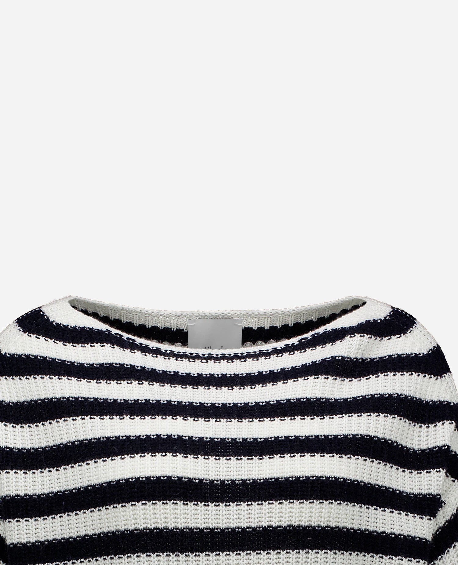 262-15044-4014_3 - Allude - 30% Cashmere 70% Baumwolle Baumwolle Damen Langarm Pullover SAPG::262-15044 Spring/Summer 2026 U-Boot Weiß