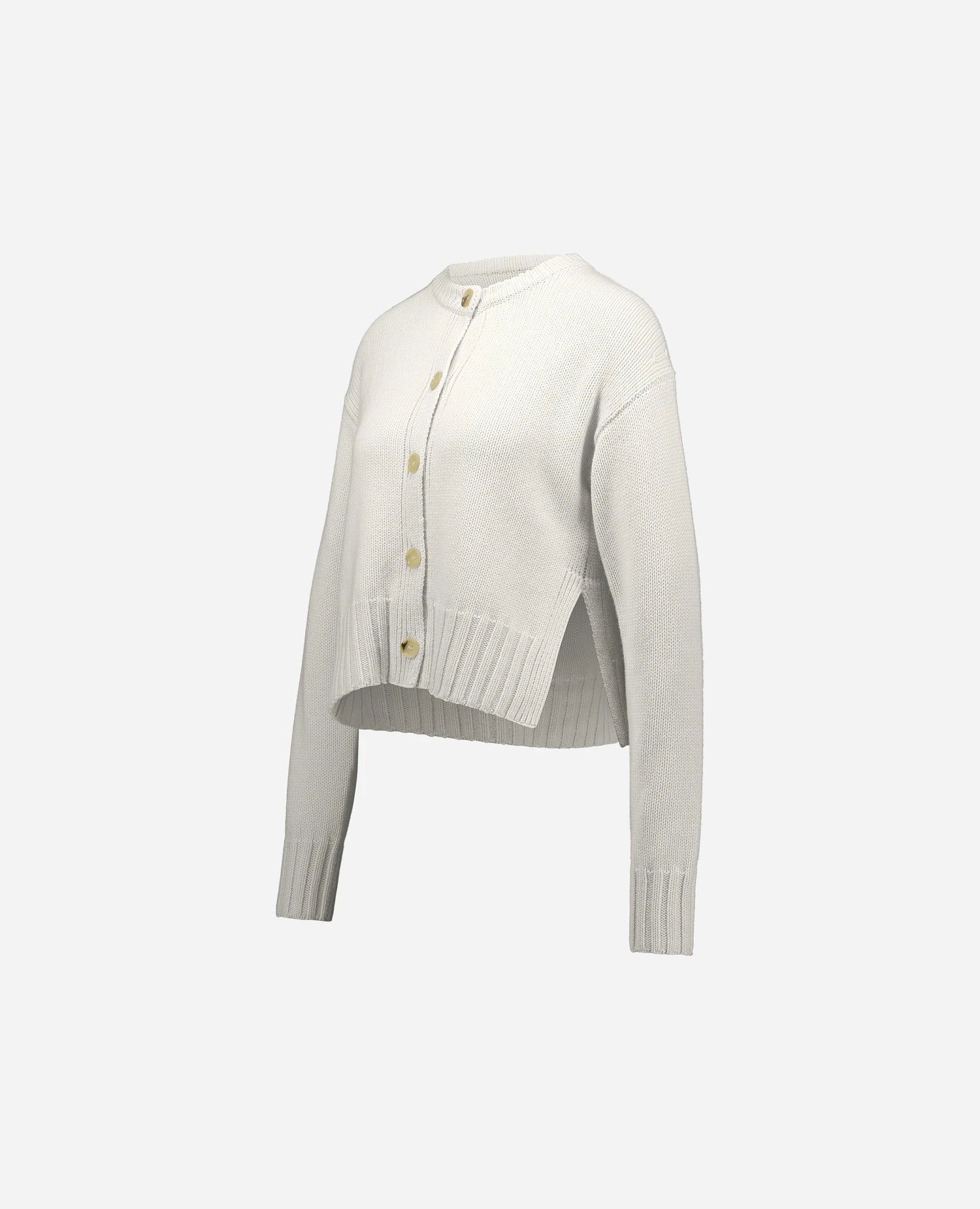 262-17000-40_3 - Allude - 30% Cashmere 70% Wolle Damen Langarm Rundhals SAPG::262-17000 Spring/Summer 2026 Strickjacke Weiß Wolle