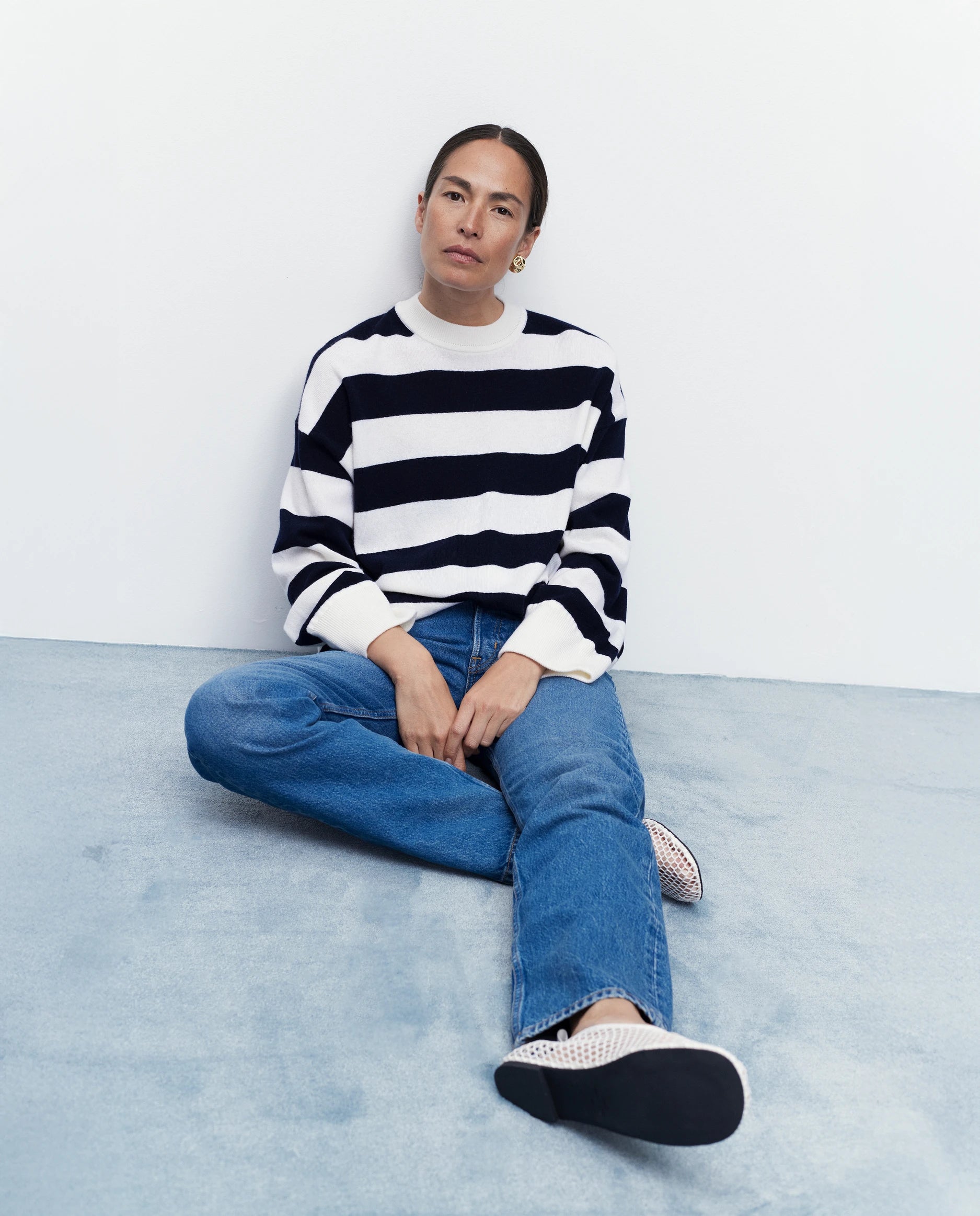 262-17061-4014_2064 - Allude - 30% Cashmere 70% Wolle Active Damen Langarm NEW Pullover Rundhals SAPG::262-17061 Spring/Summer 2026 Weiß Wolle