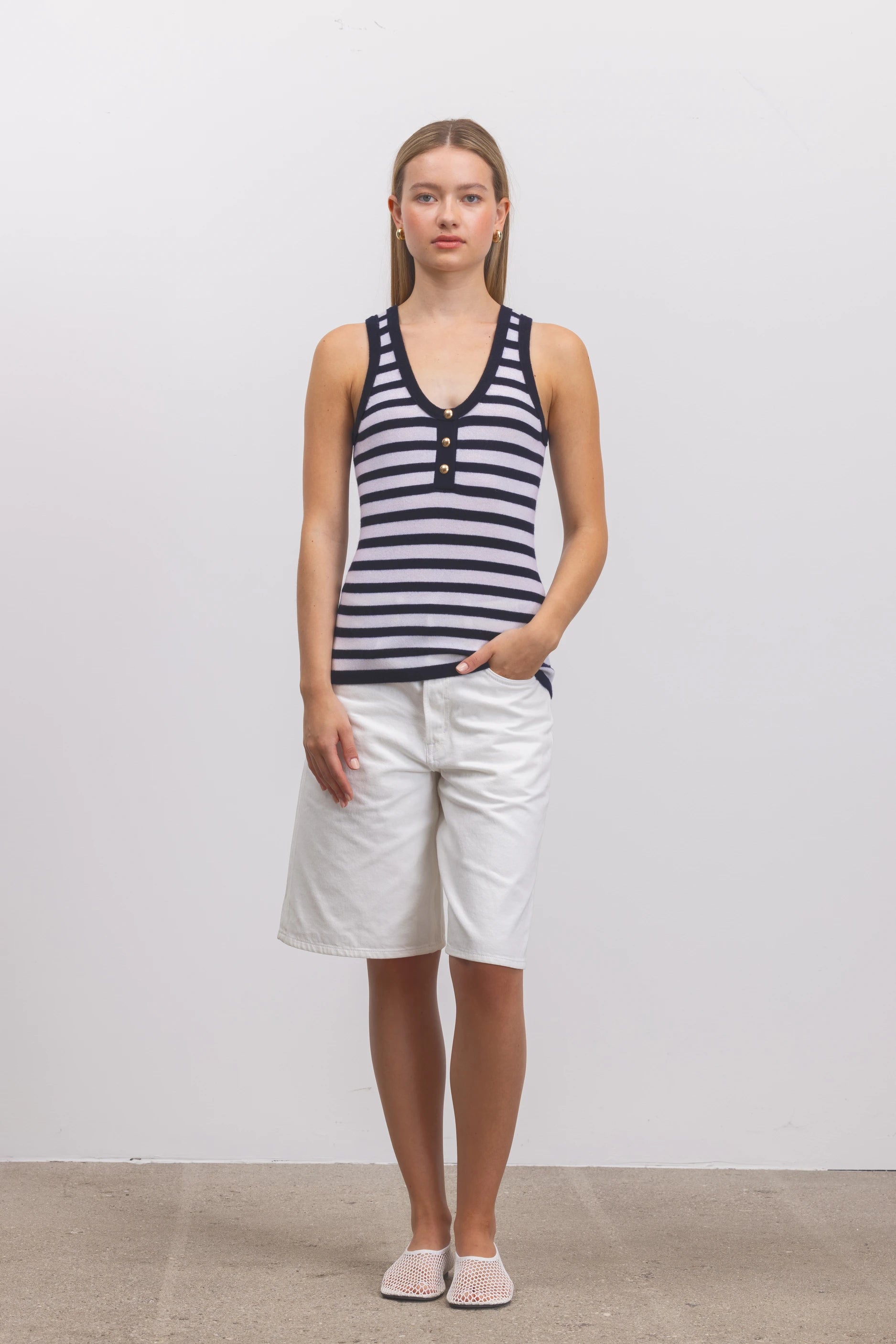 262-17082-4014_5 - Allude - 30% Cashmere 70% Wolle Active Damen SAPG::262-17082 Spring/Summer 2026 Top Weiß Wolle