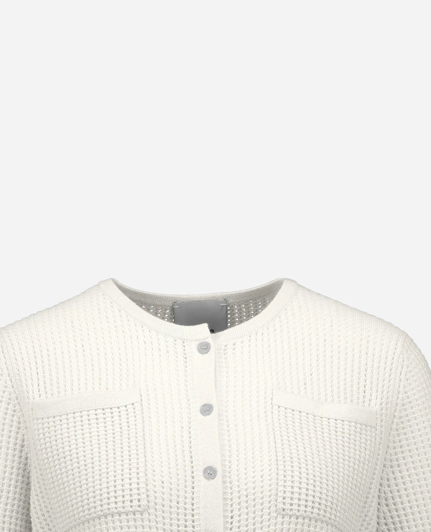 262-17090-40_3 - Allude - 30% Cashmere 70% Wolle Damen Langarm Rundhals SAPG::262-17090 Spring/Summer 2026 Strickjacke Weiß Wolle