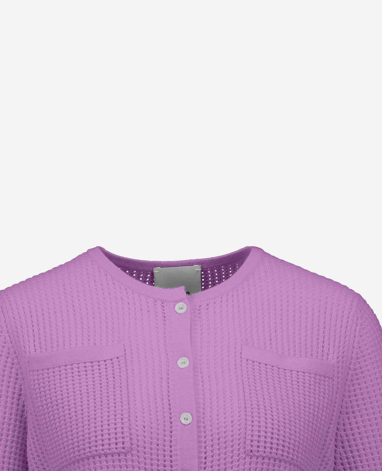 262-17090-70_3 - Allude - 30% Cashmere 70% Wolle Damen Langarm Lila Rundhals SAPG::262-17090 Spring/Summer 2026 Strickjacke Wolle