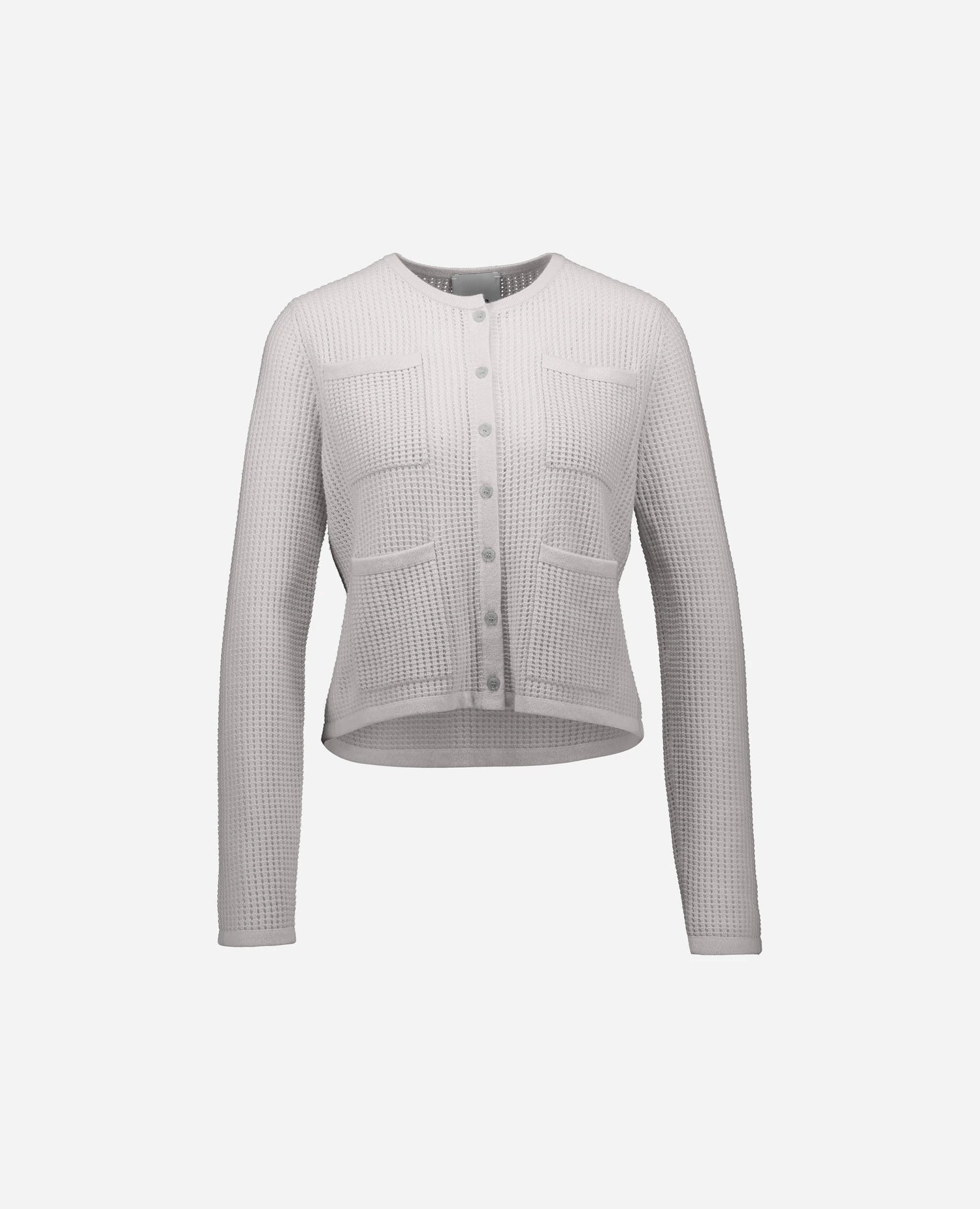 262-17090-80_1 - Allude - 30% Cashmere 70% Wolle Damen Grau Langarm Rundhals SAPG::262-17090 Spring/Summer 2026 Strickjacke Wolle