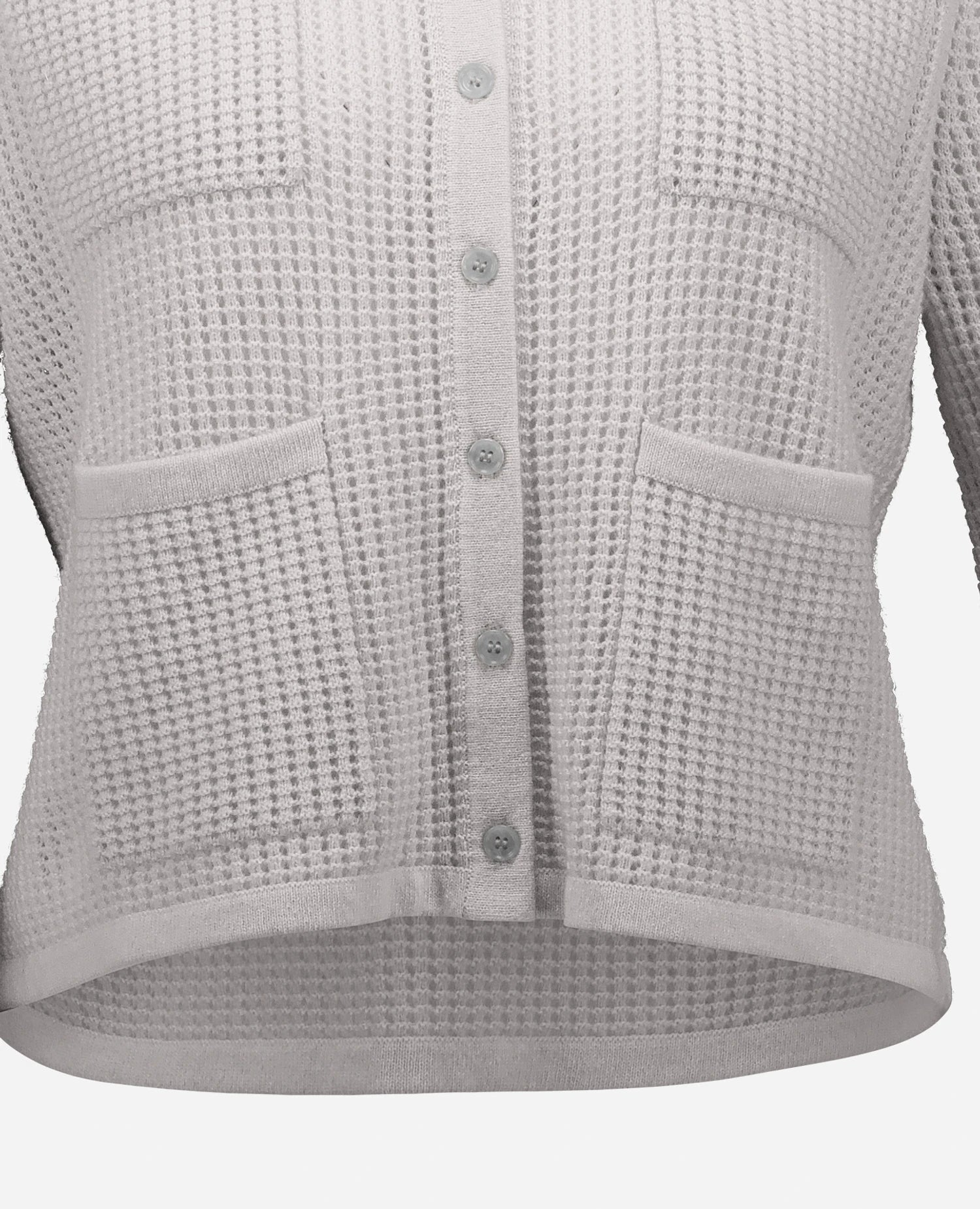 262-17090-80_4 - Allude - 30% Cashmere 70% Wolle Damen Grau Langarm Rundhals SAPG::262-17090 Spring/Summer 2026 Strickjacke Wolle