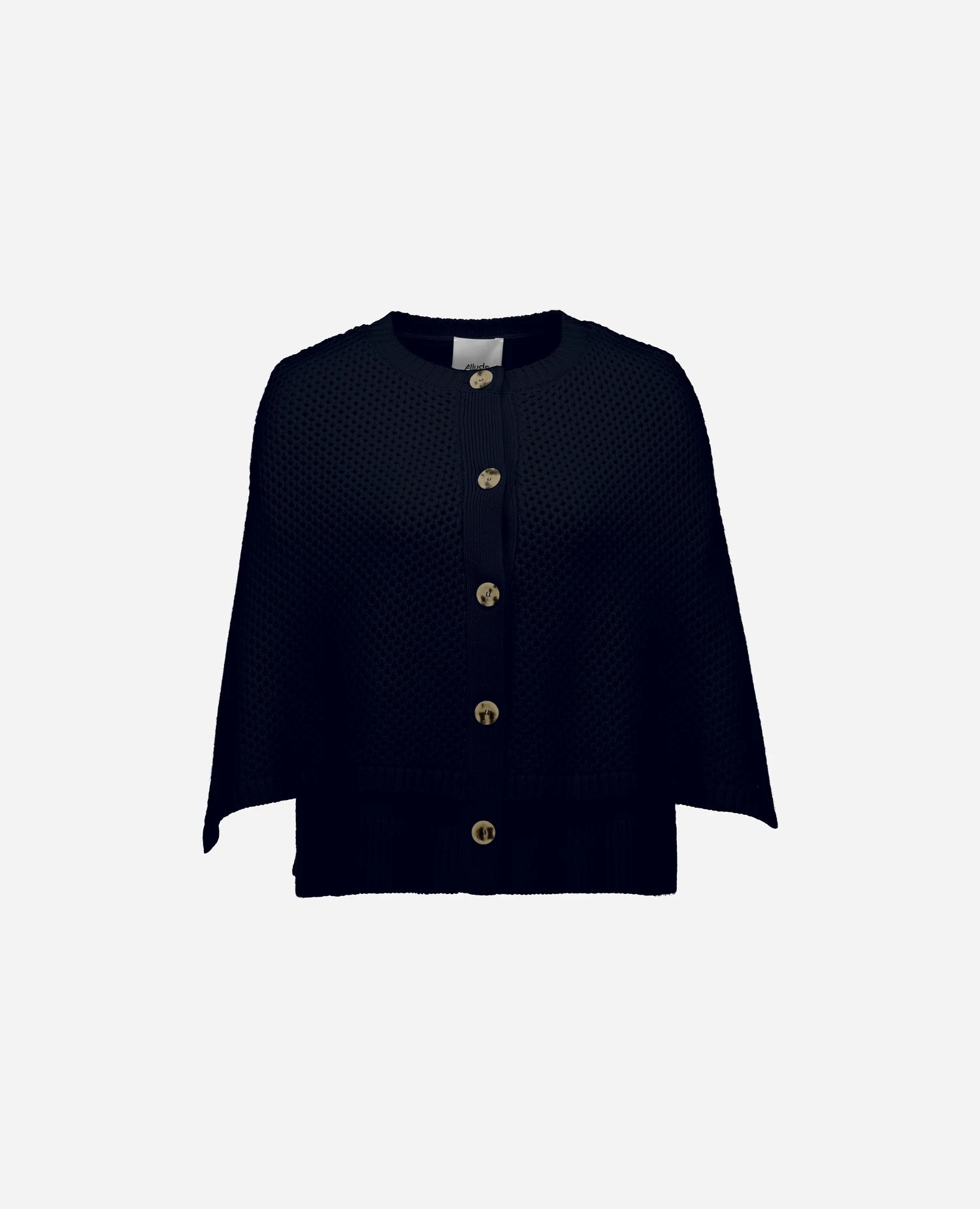 262-17640-14_1 - Allude - 30% Cashmere 70% Wolle Cape Damen Navy SAPG::262-17640 Spring/Summer 2026 Wolle