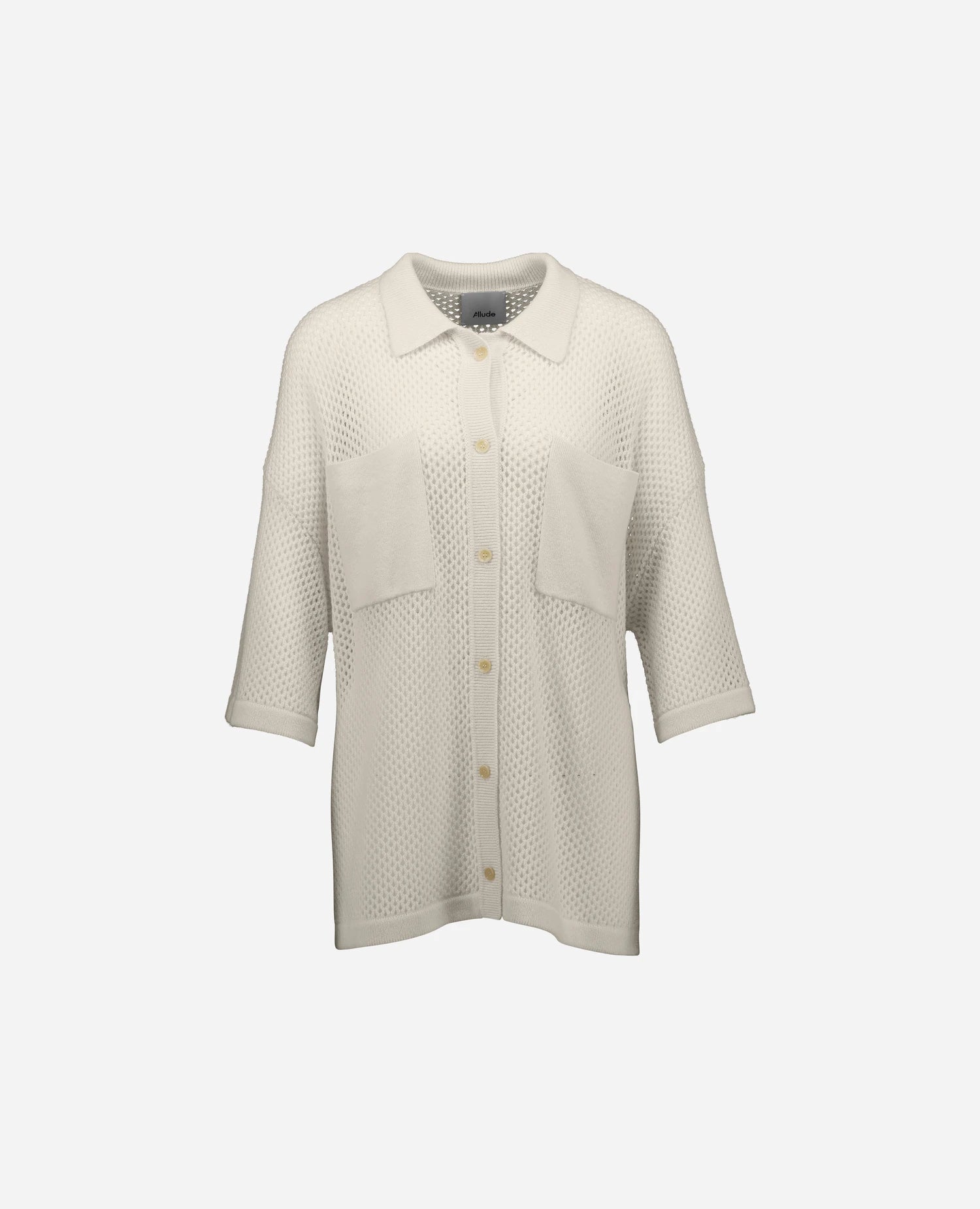 262-17641-41_1 - Allude - 30% Cashmere 70% Wolle Active Creme Damen Halbarm NEW Pullover SAPG::262-17641 Spring/Summer 2026 Wolle