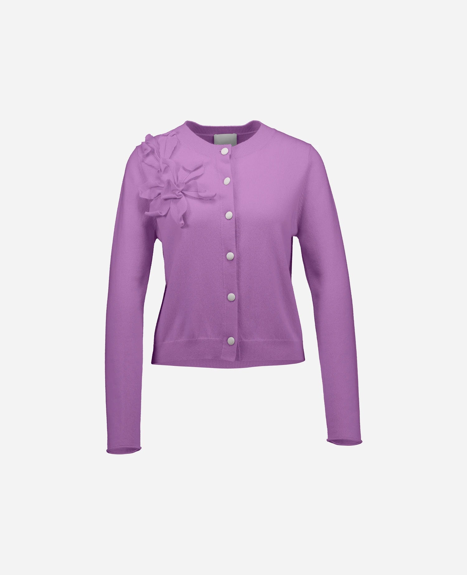 262-17683-70-1 - Allude - 30% Cashmere 70% Wolle Active Damen Langarm Lila NEW Rundhals SAPG::262-17683 Spring/Summer 2026 Strickjacke Wolle